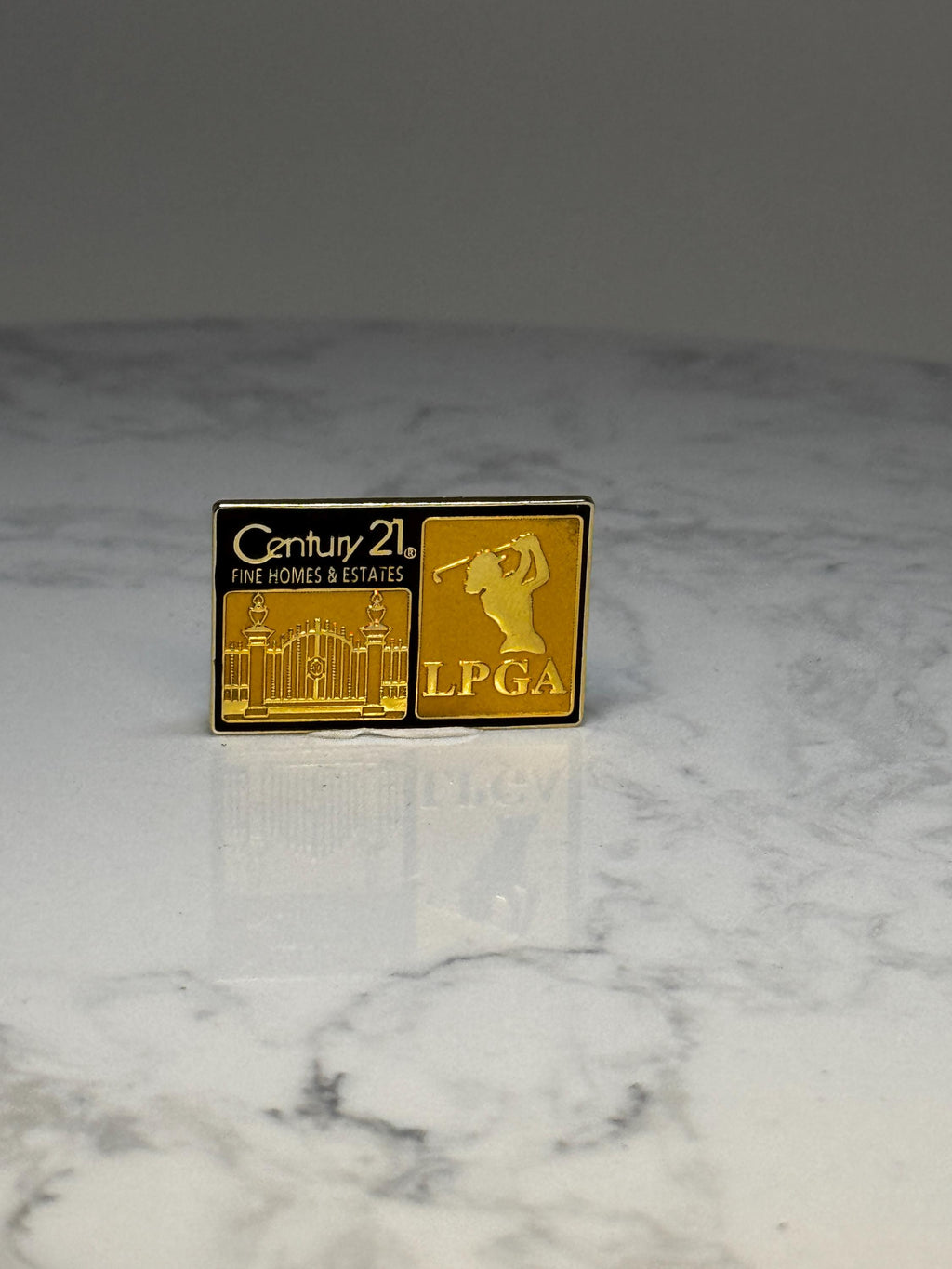 Century 21 LPGA Enamel Pin: Black & Gold - Golf Realty Promo