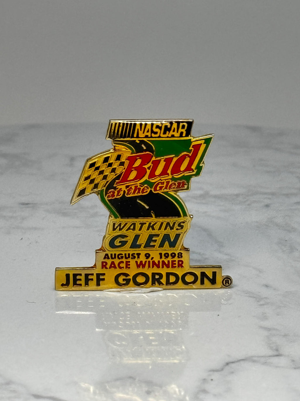 NASCAR Bud at the Glen Pin: Gold Enamel - 1998 Race Winner