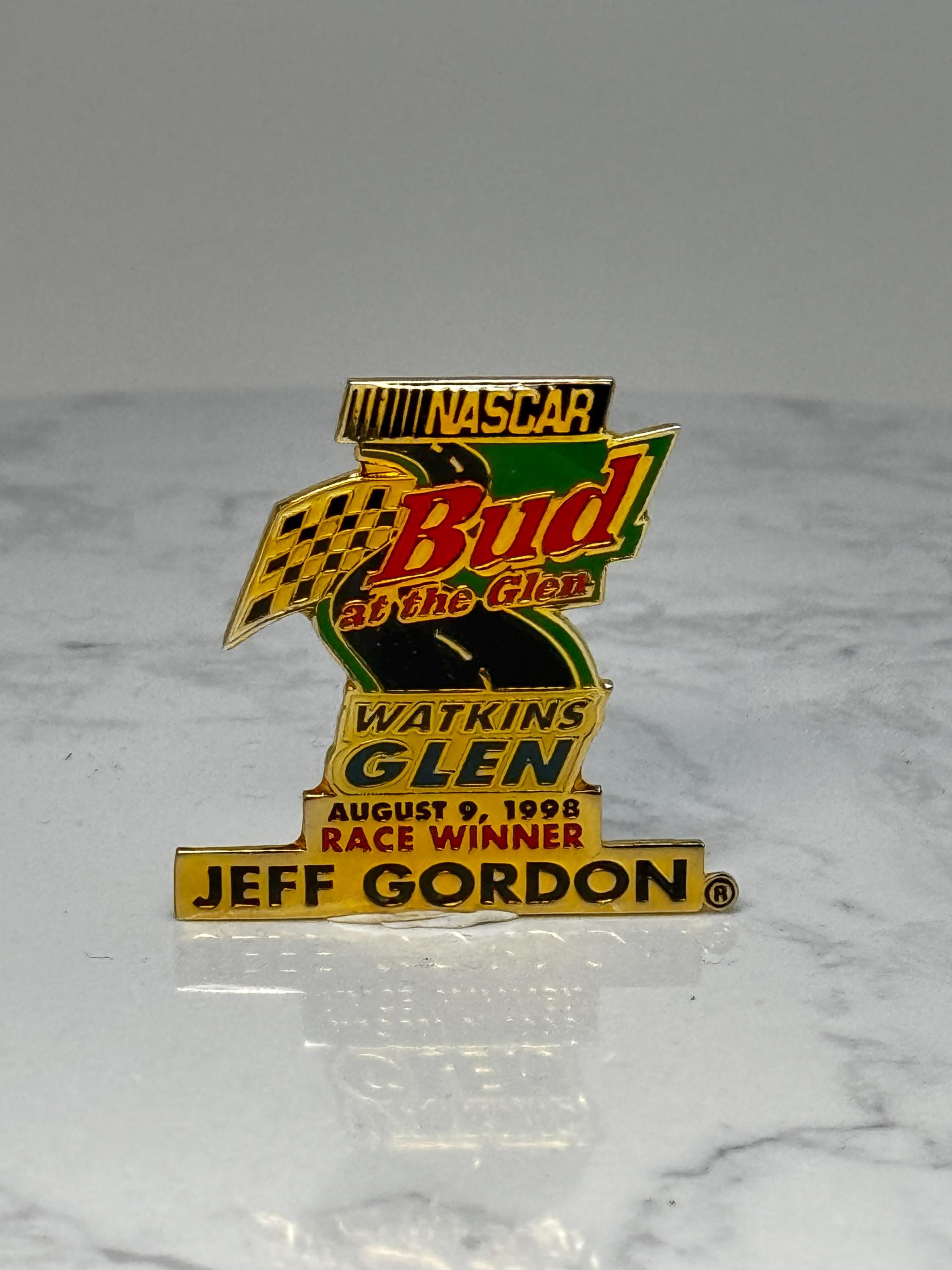 NASCAR Bud at the Glen Pin: Gold Enamel - 1998 Race Winner