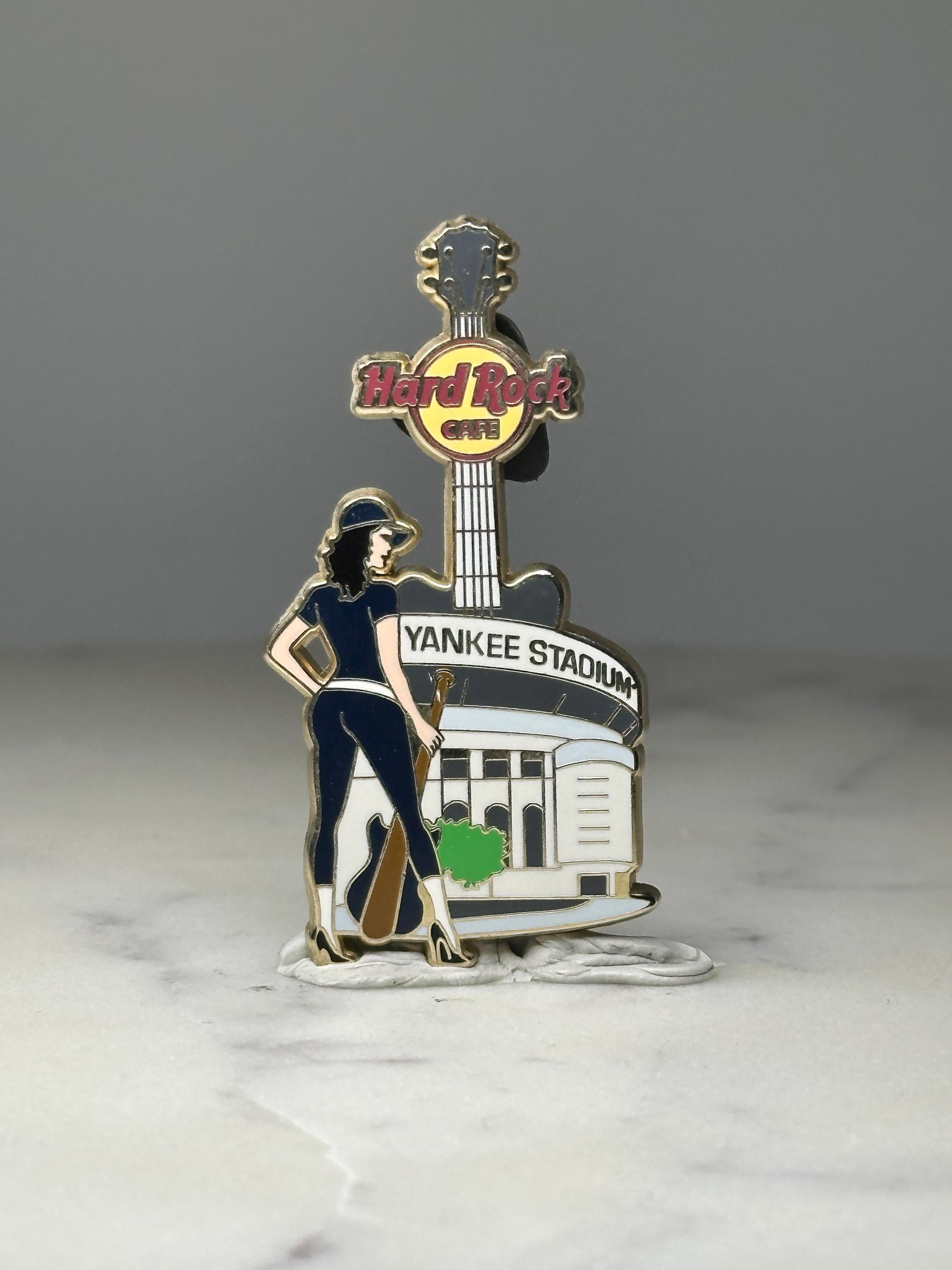 Hard Rock Cafe Yankee Stadium Pin: Enamel Guitar - Sports Souvenir