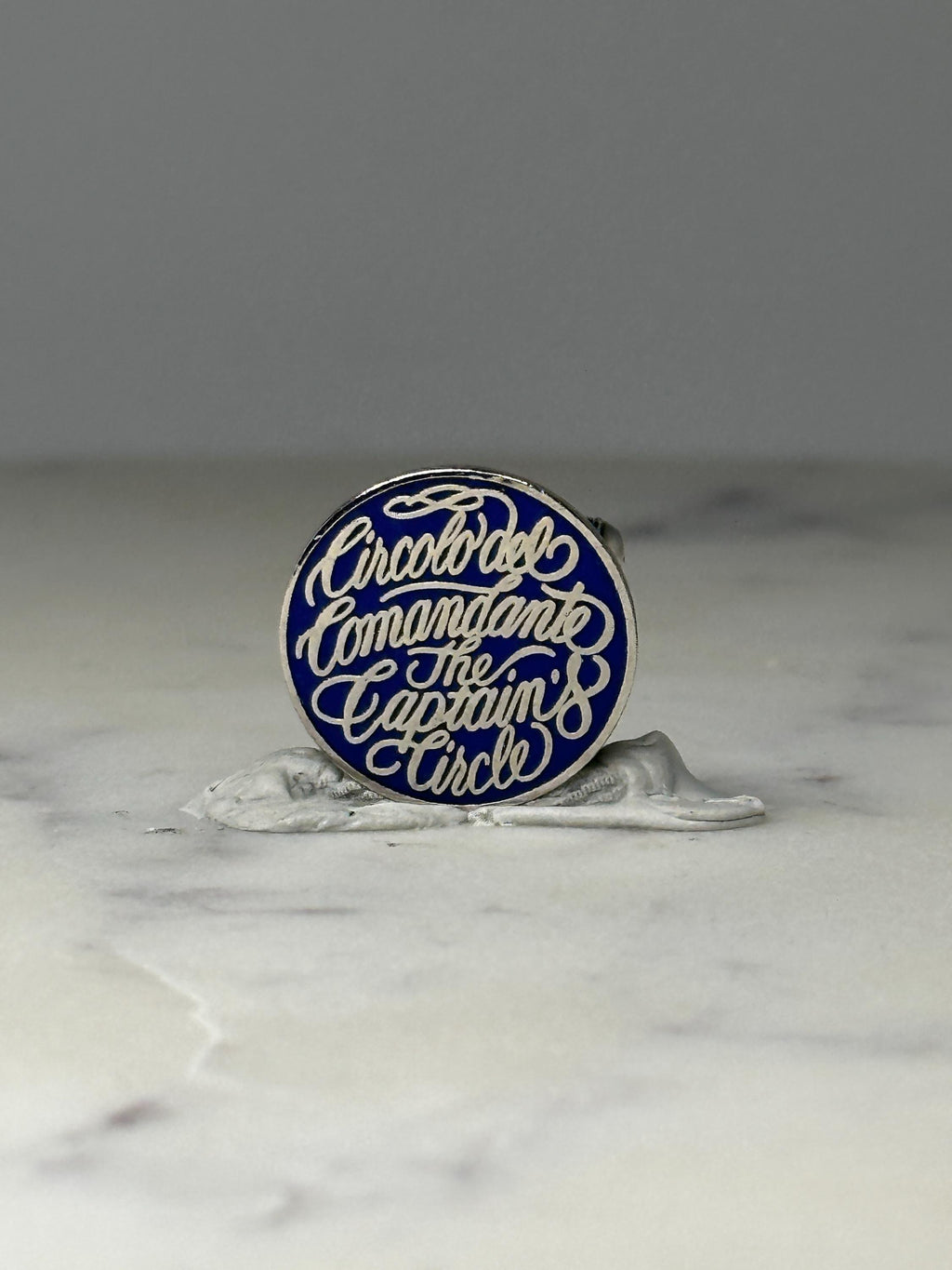 Vintage Captain’s Circle Cruise Line Enamel Lapel Pin Circolo del Comandante