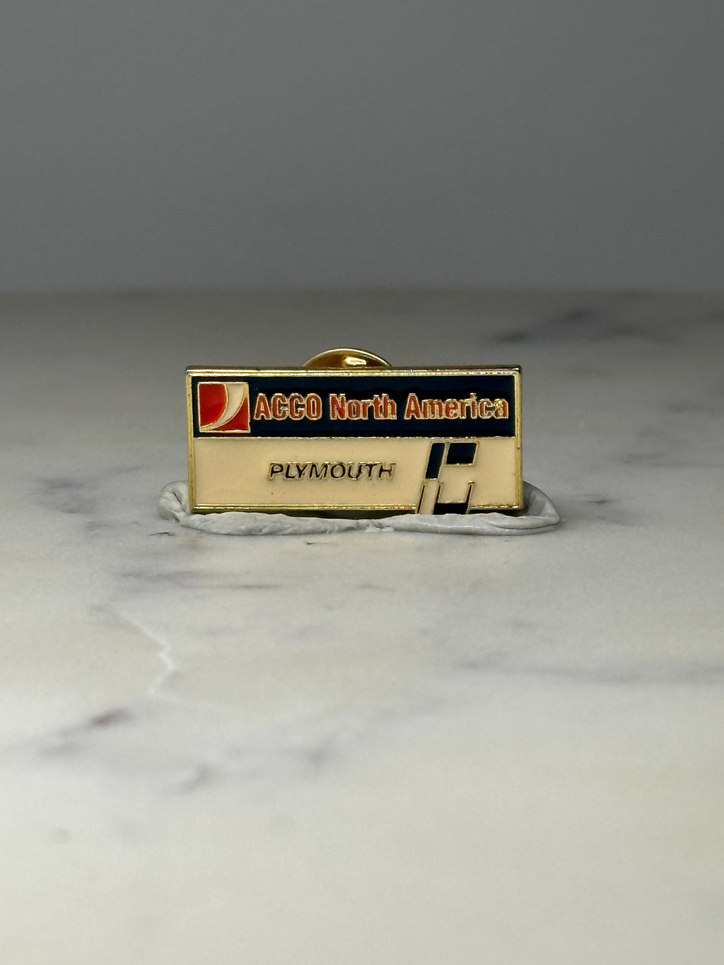ACCO North America Plymouth Enamel Pin: Gold Tone - Corporate