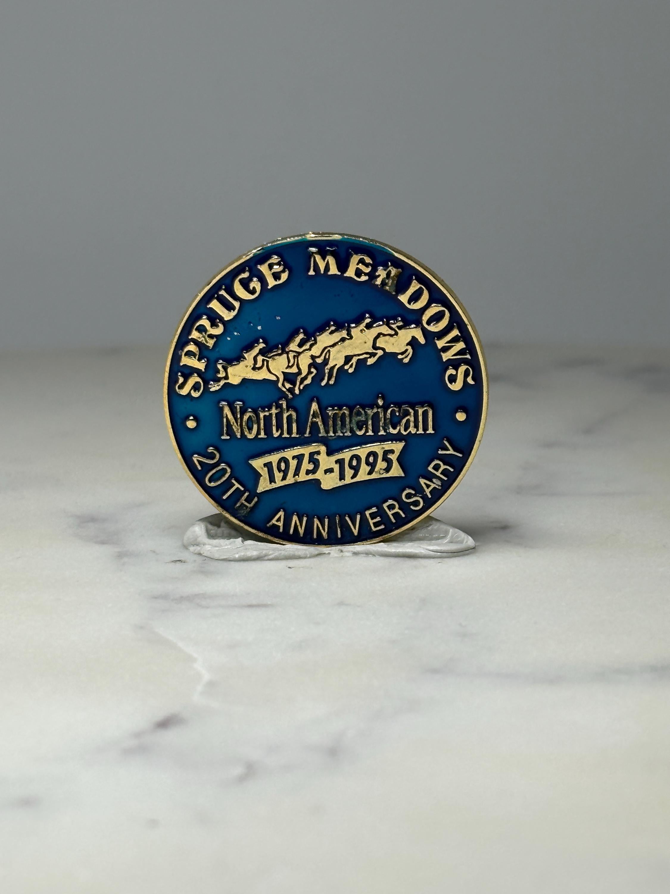 Spruce Meadows North American Pin: Blue Enamel - 20th Anniversary