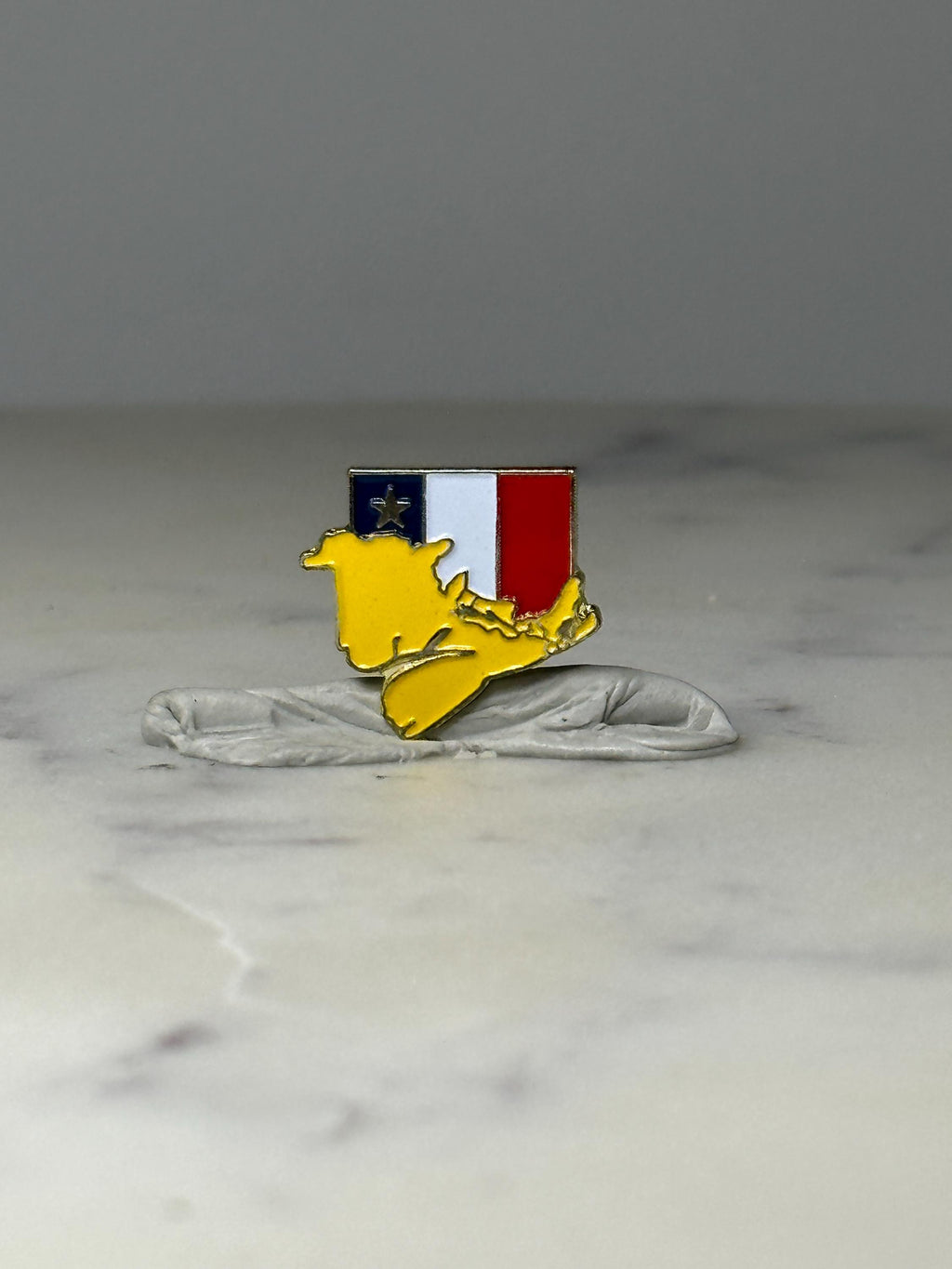 Acadian Flag Prince Edward Island Pin PEI Canada Souvenir Enamel Lapel Pin