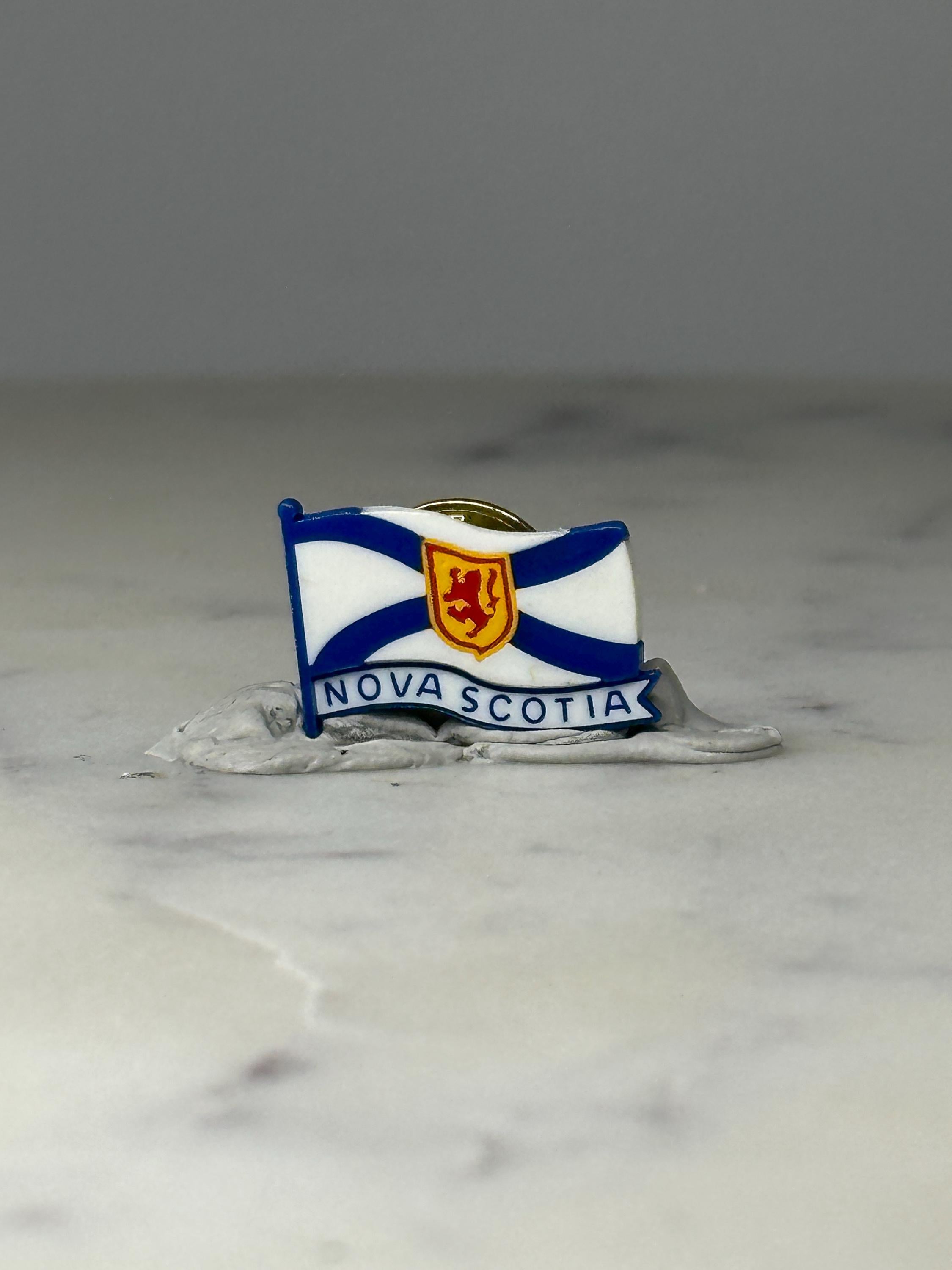 Nova Scotia Flag Lapel Pin: Blue & White Enamel - Travel Souvenir