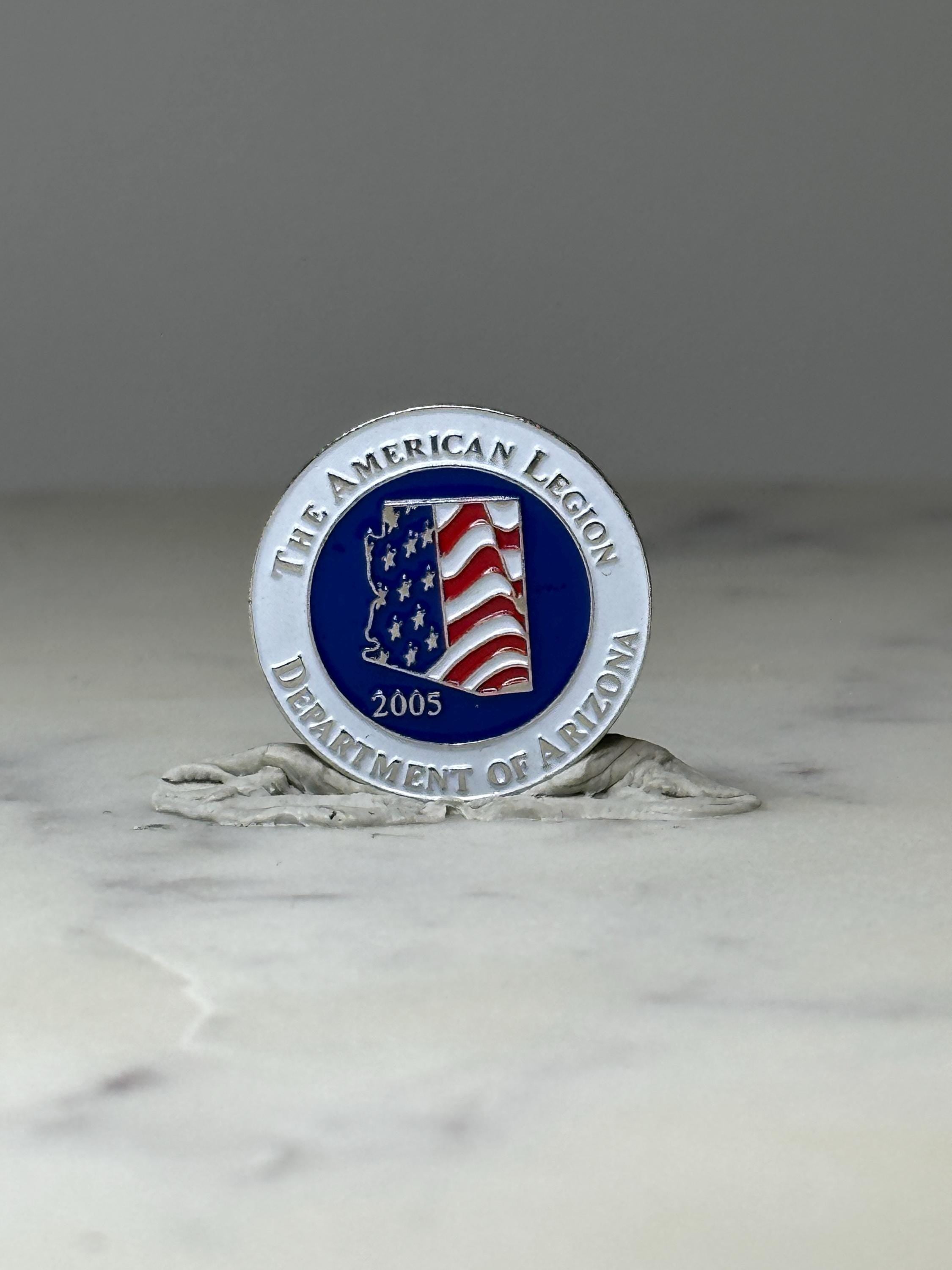 American Legion Arizona Pin: Red White Blue Enamel - 2005 Patriotic Accessory