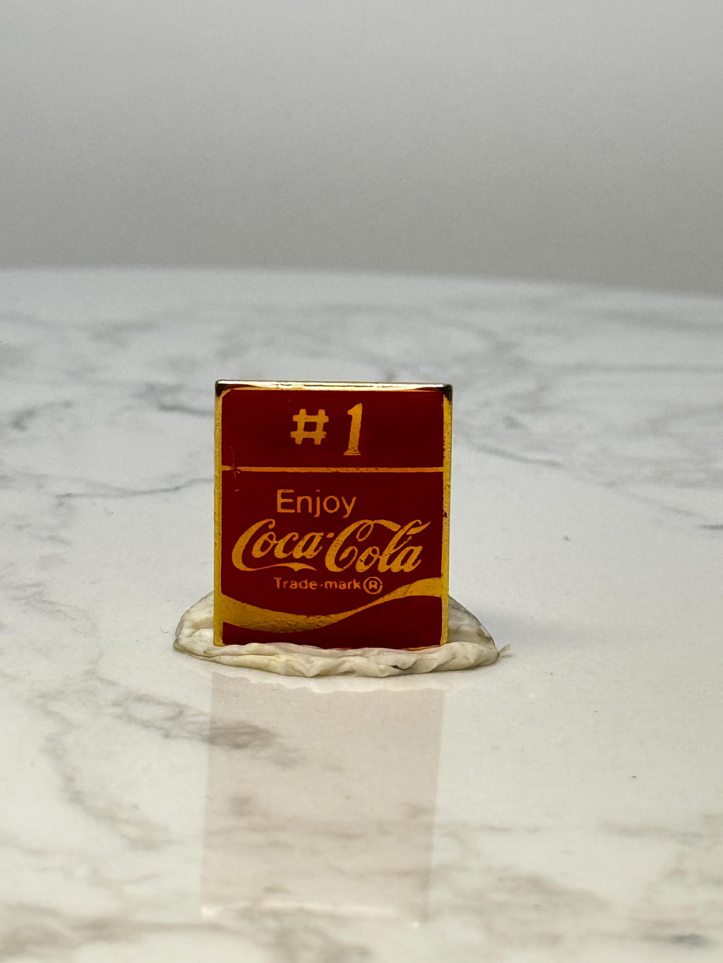 Vintage Coca Cola Lapel Pin: Red Enamel - Soda Collectable