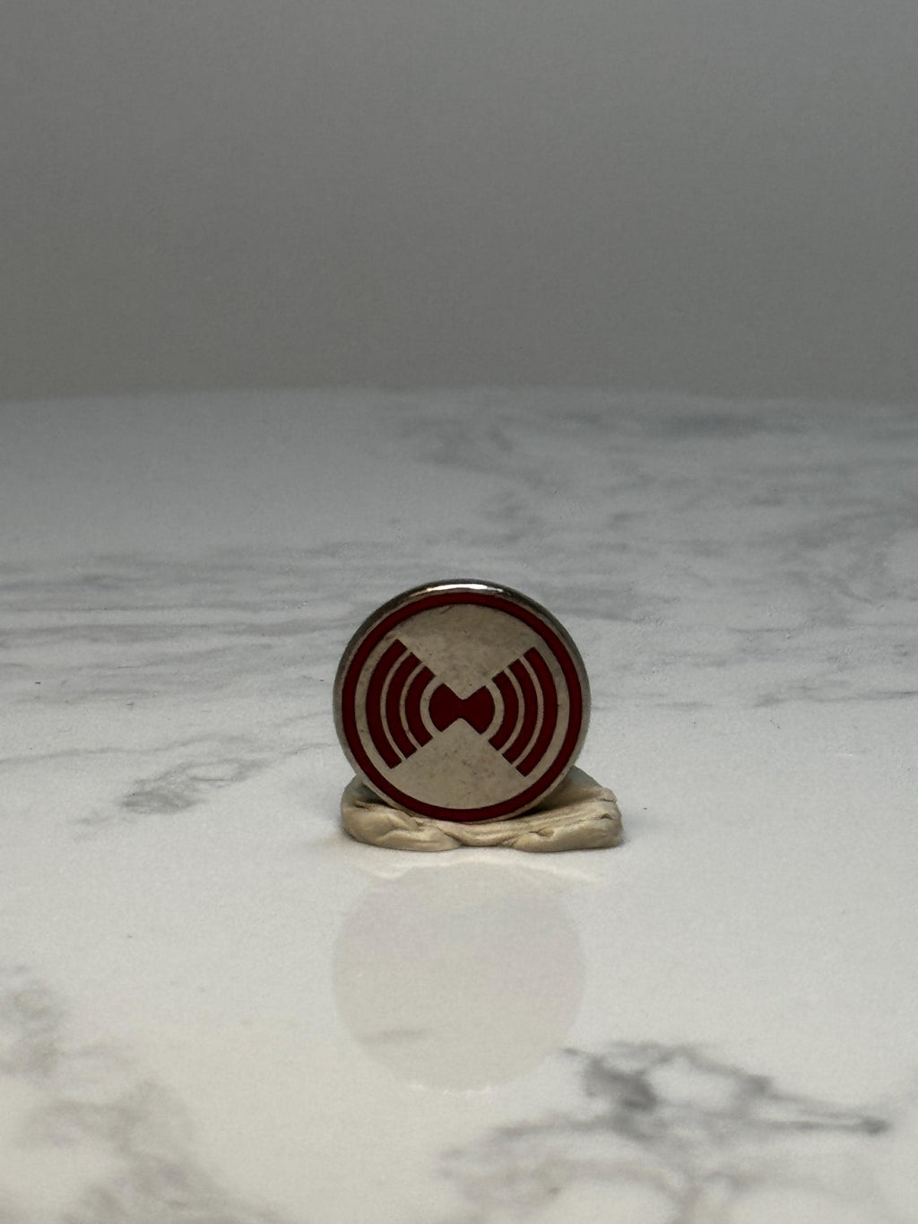 Vintage Camp Fire Girls Lapel Pin: Red & Silver Enamel Youth Organization Badge – Retro Vest Hat Pin