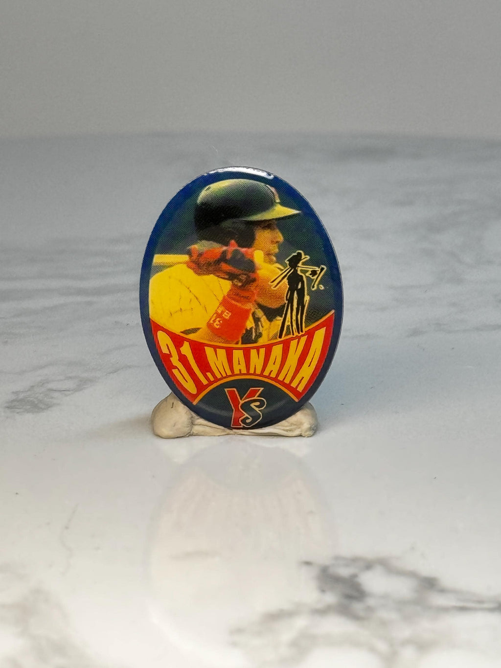 Atsushi Manaka #31 Yakult Swallows Pin: Japanese NPB Baseball Player Lapel Pin – YS Swallows Collectible