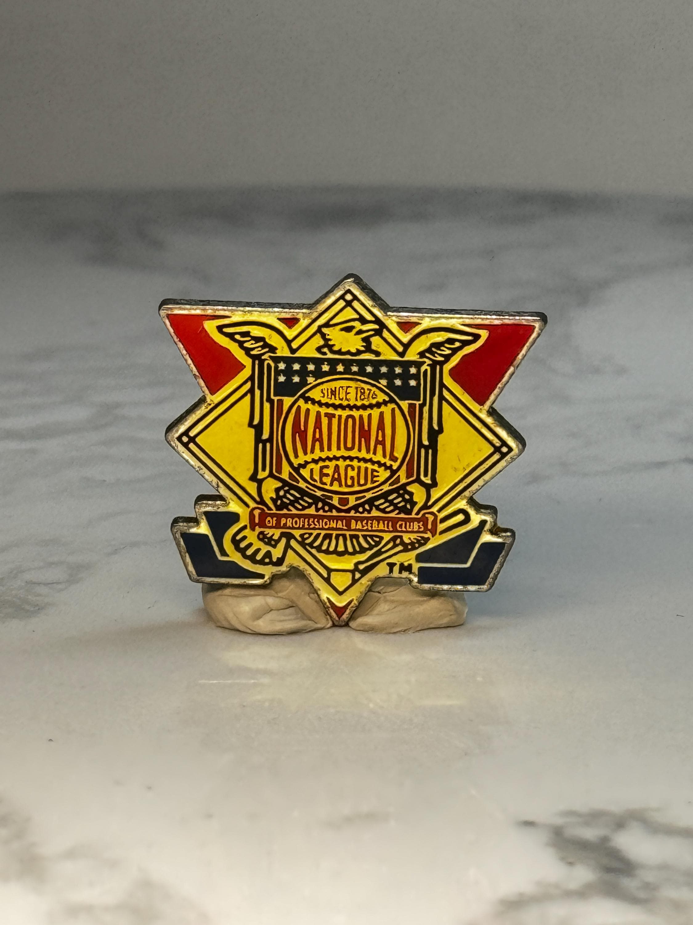 National League Baseball Lapel Pin: Gold Enamel - MLB Sports