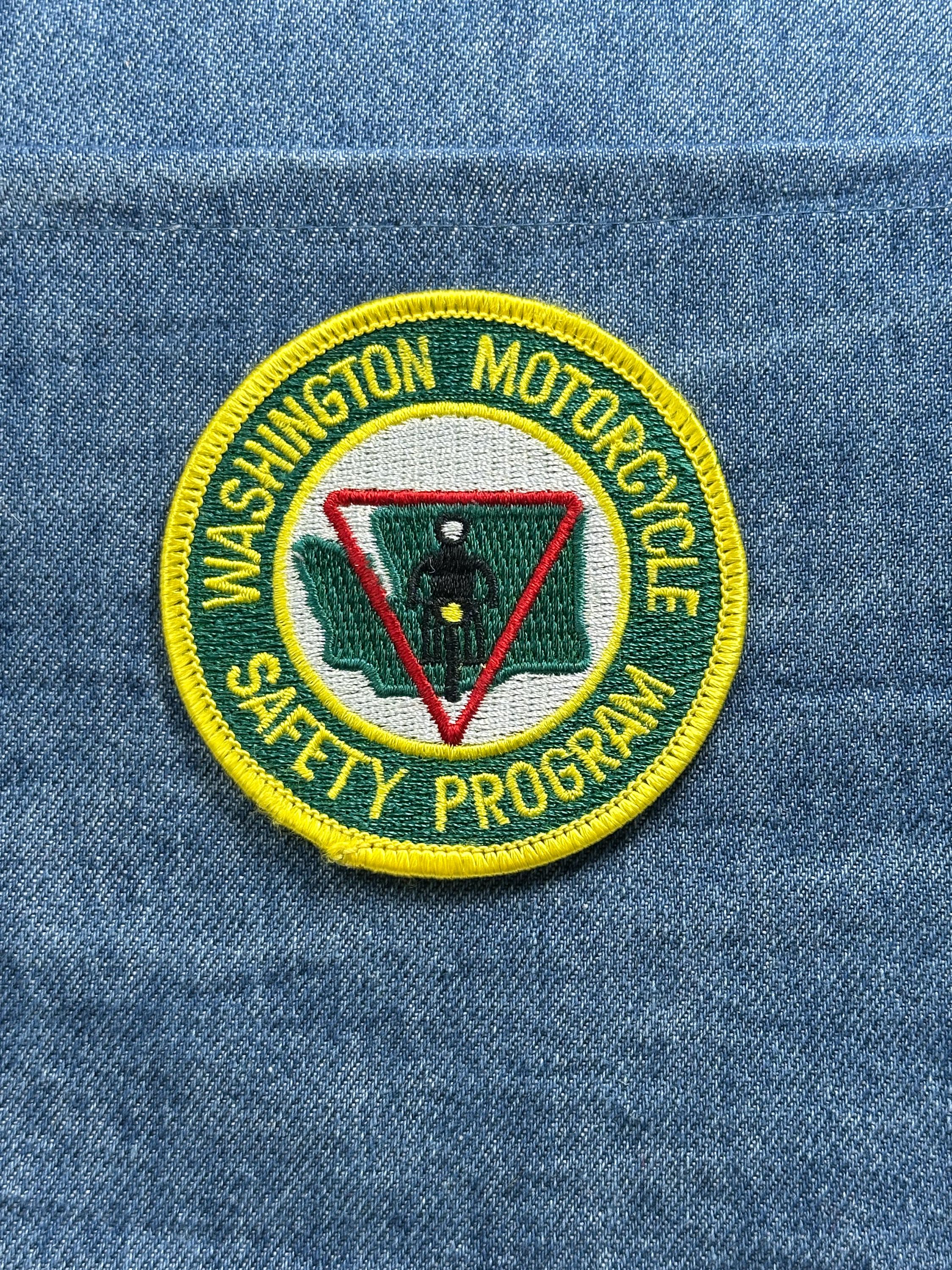 WA Motorcycle Safety Collectable Patch: Green - State Program Accessory