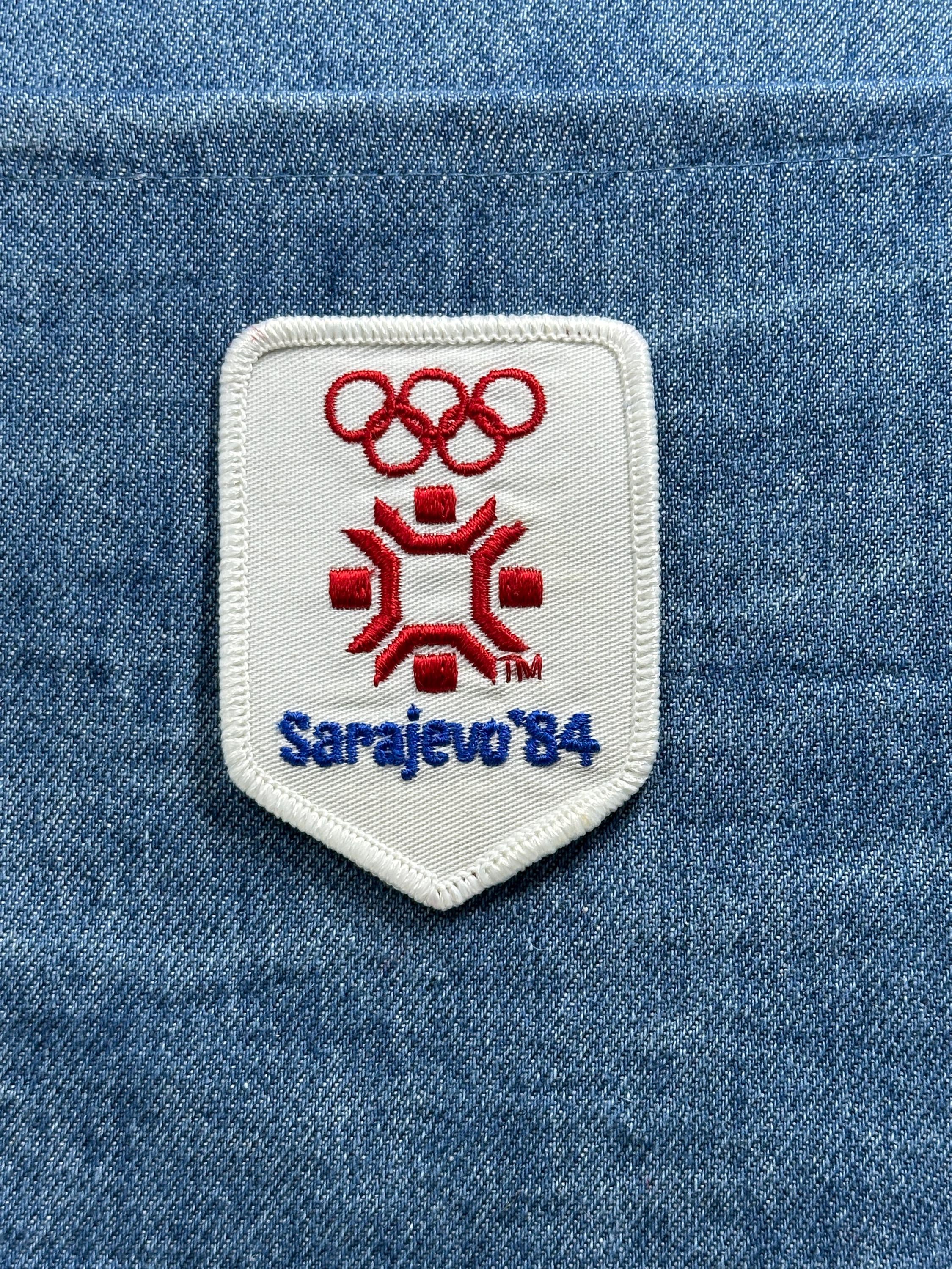 Sarajevo 84 Olympic Collectable Patch: Red & White - Winter Games Accessory