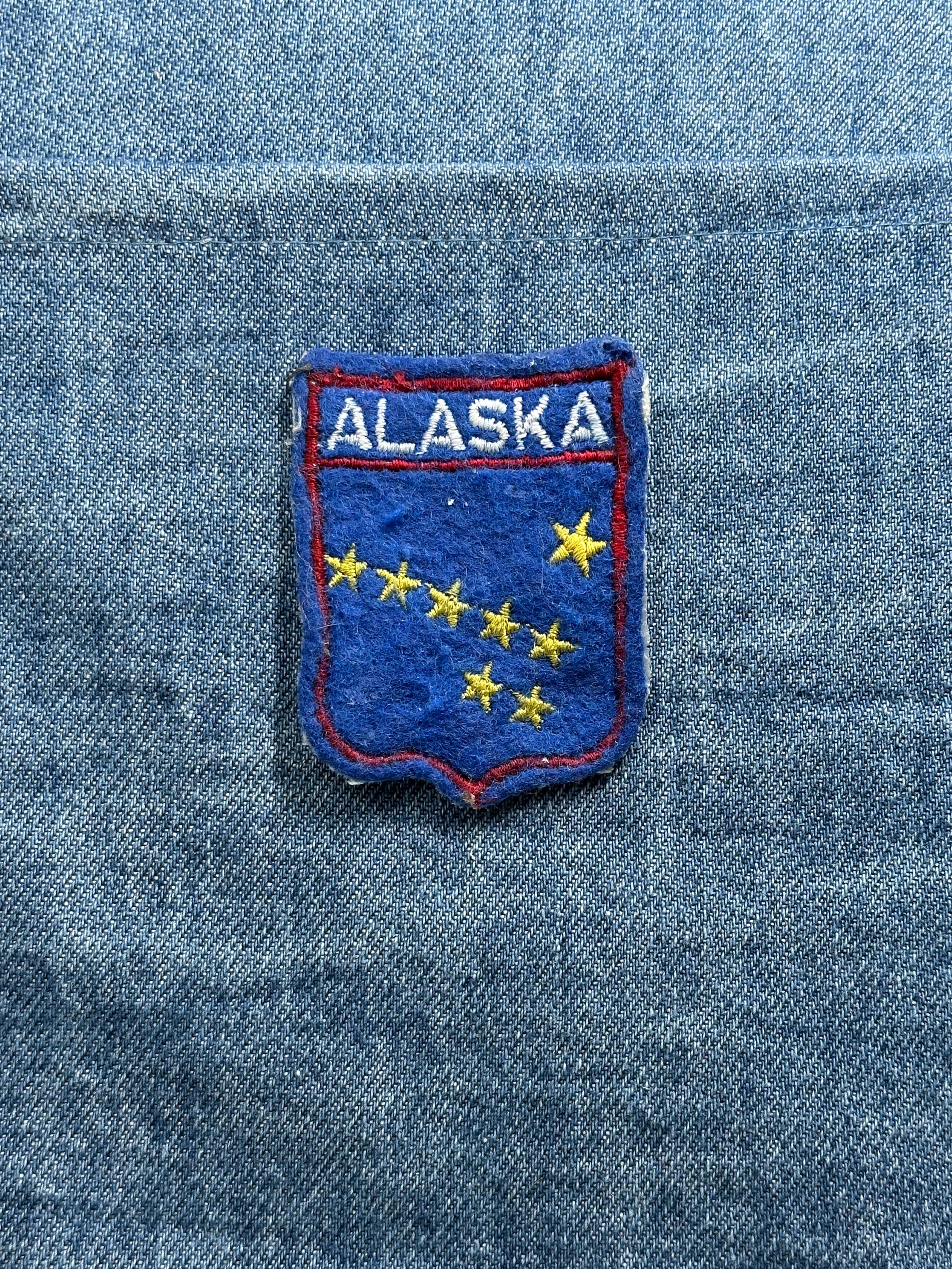 Alaska State Flag Collectable Patch: Blue Felt - USA Travel Accessory
