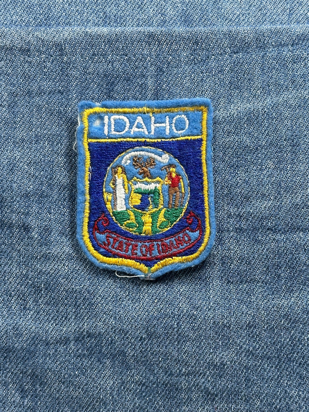Idaho State Seal Collectable Patch: Blue & Gold - USA Souvenir Accessory