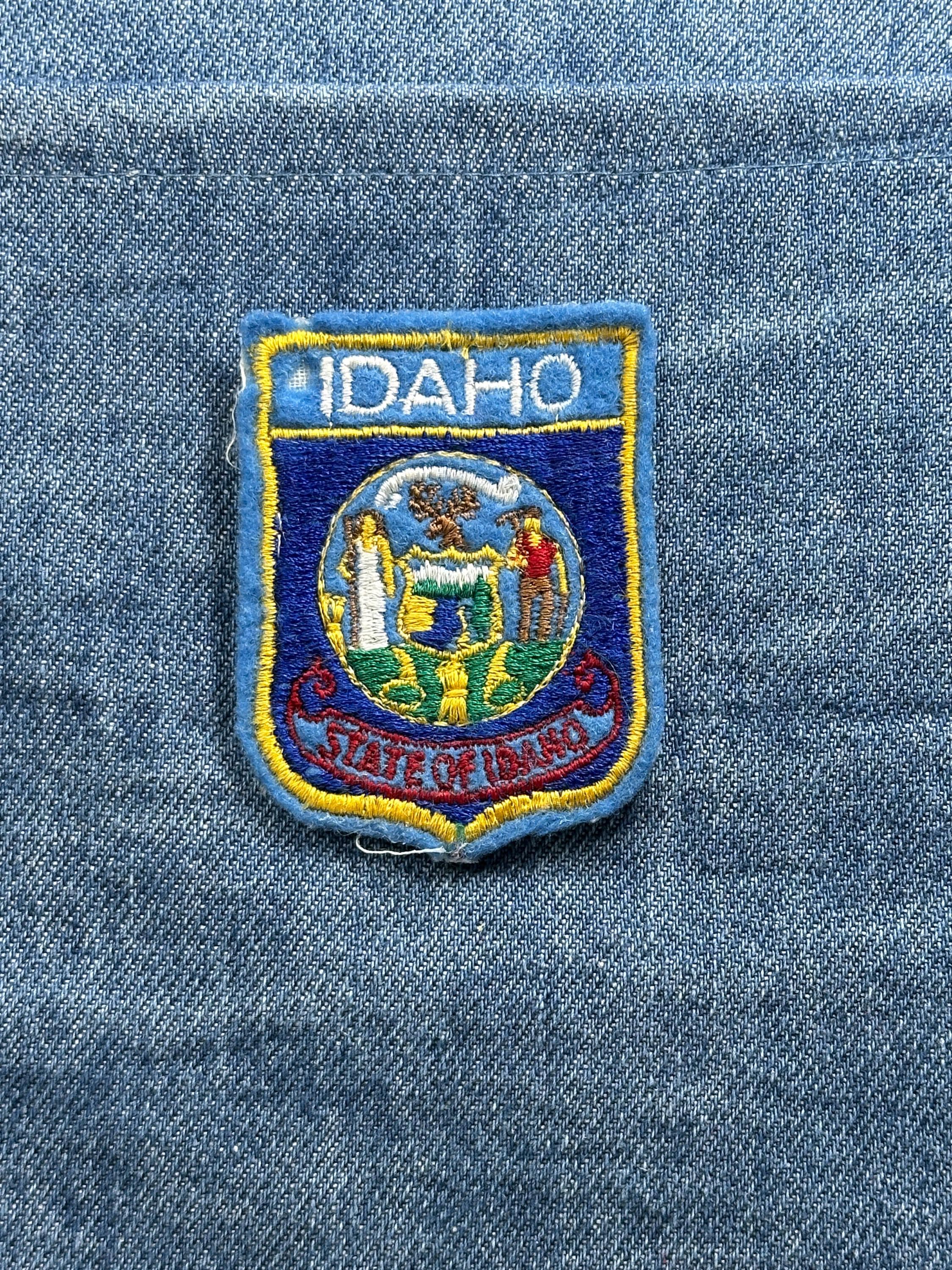Idaho State Seal Collectable Patch: Blue & Gold - USA Souvenir Accessory