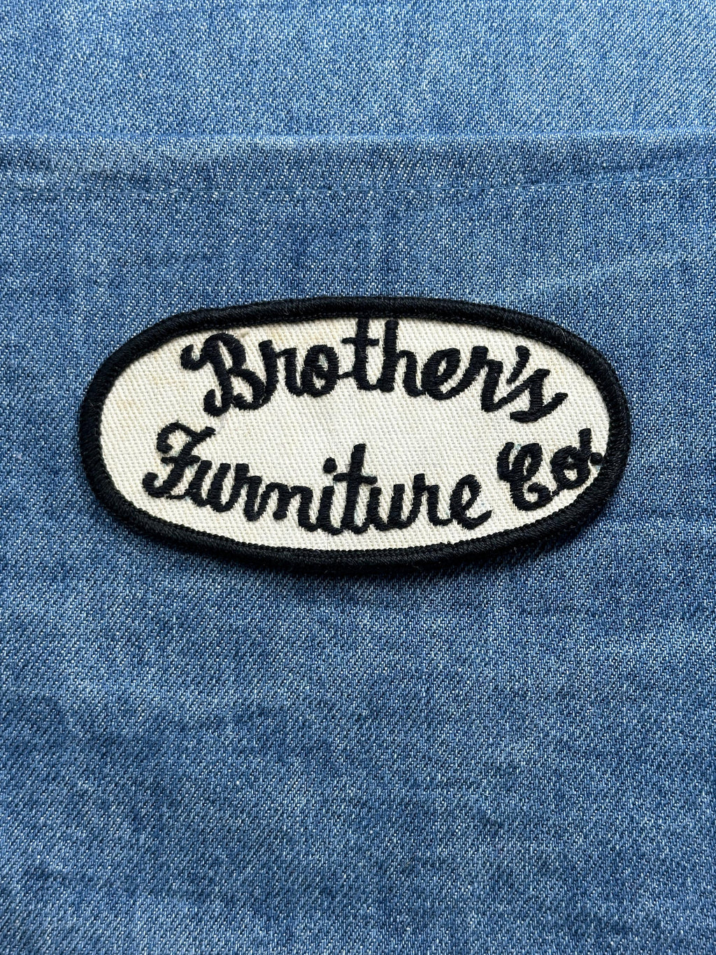 Brothers Furniture Co Collectable Patch: Black Oval - Vintage Company Accessory