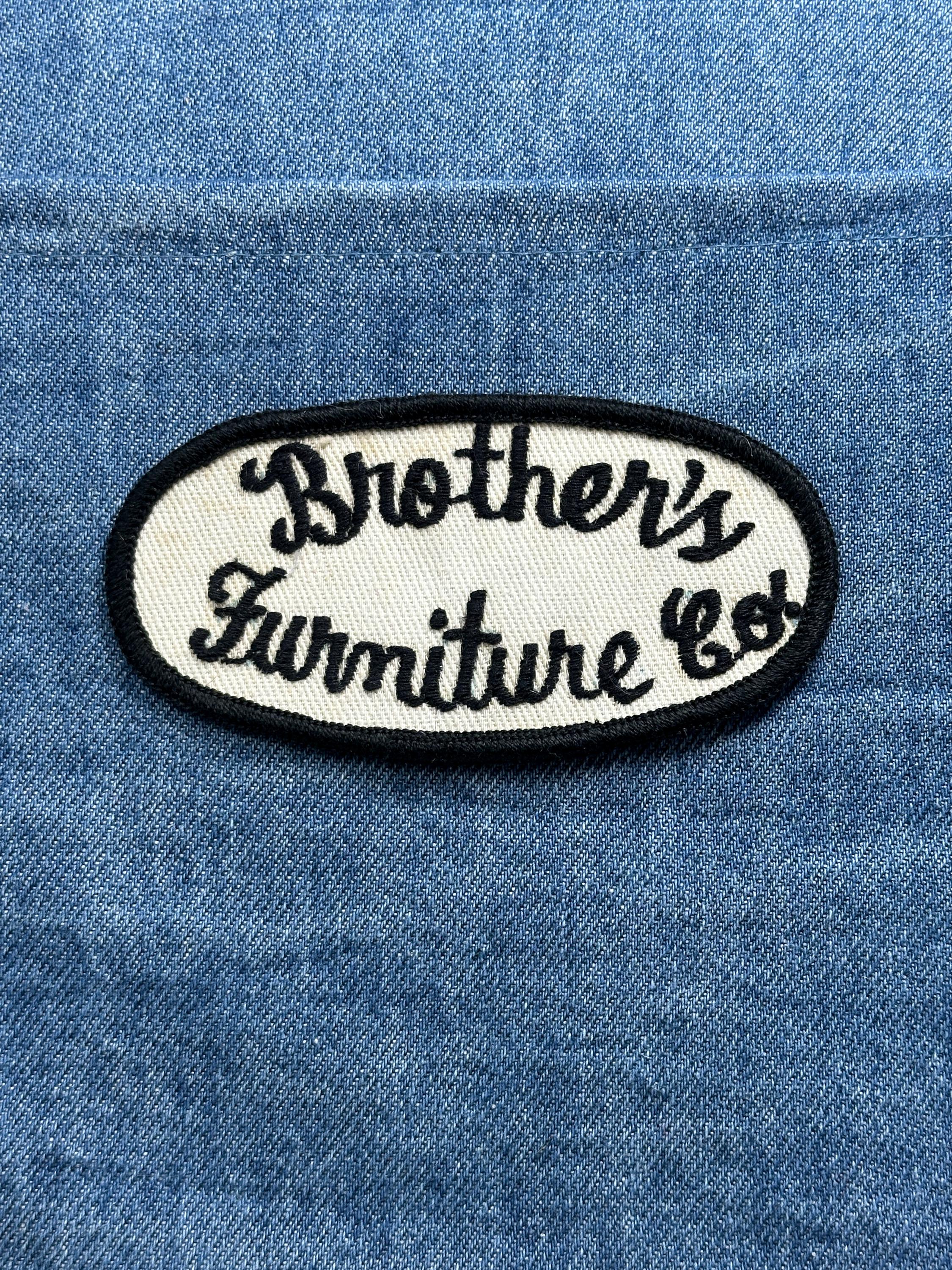 Brothers Furniture Co Collectable Patch: Black Oval - Vintage Company Accessory