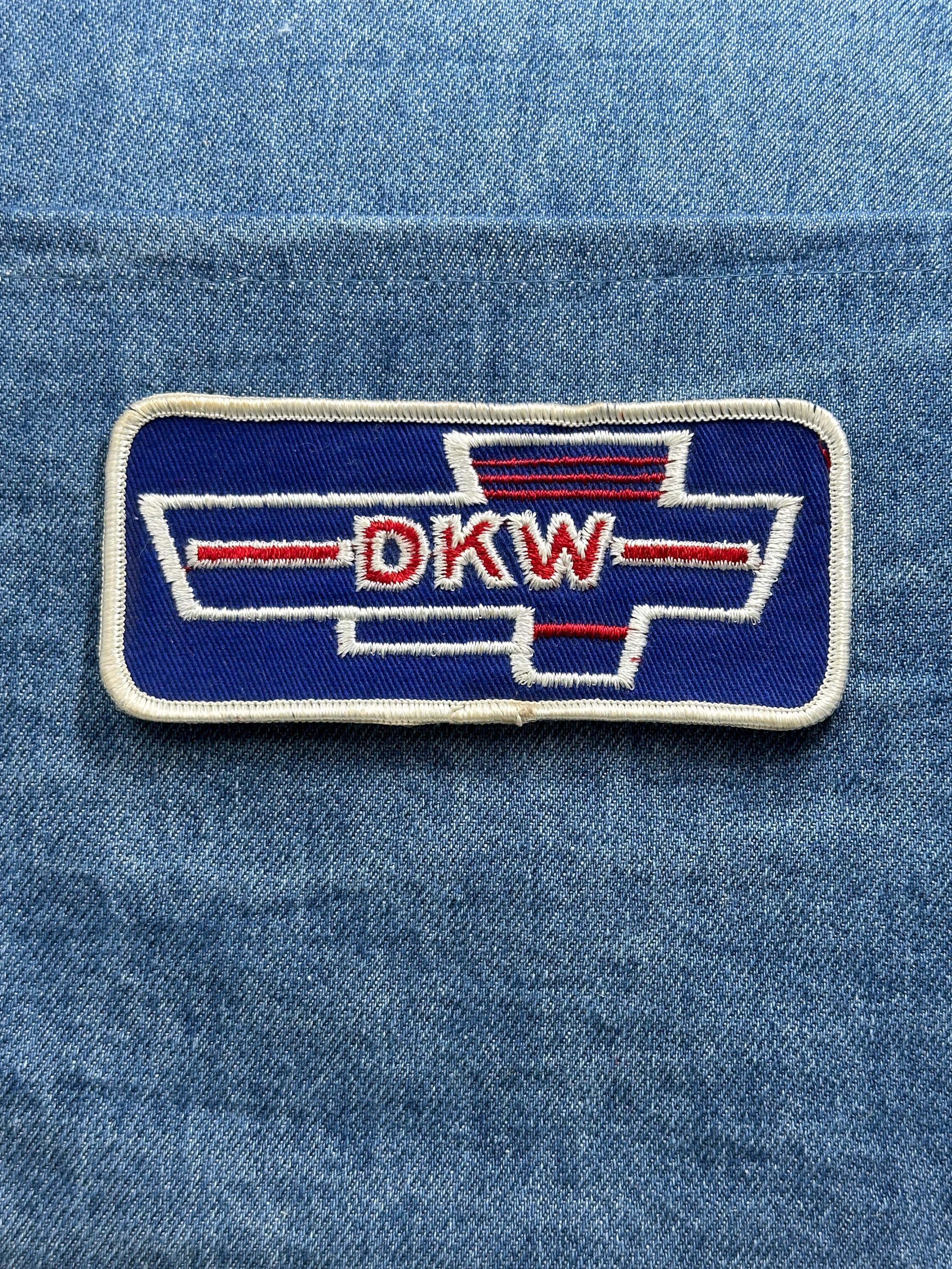Vintage DKW Motorcycles Patch: Blue Colored Logo - 1970s Motorcycle Brand