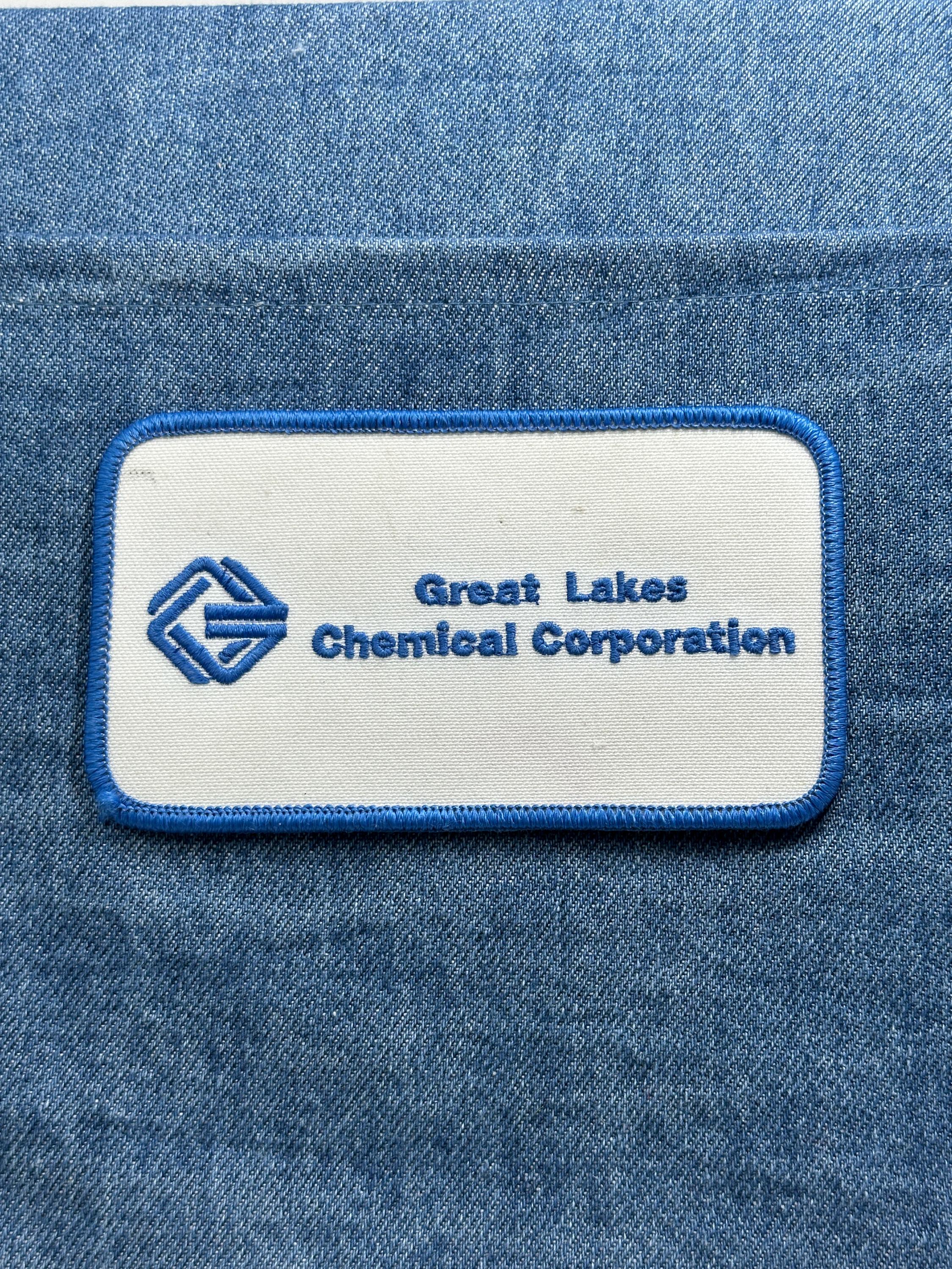 Great Lakes Chemical Corporation Patch: Blue Logo - Vintage Company Accessory