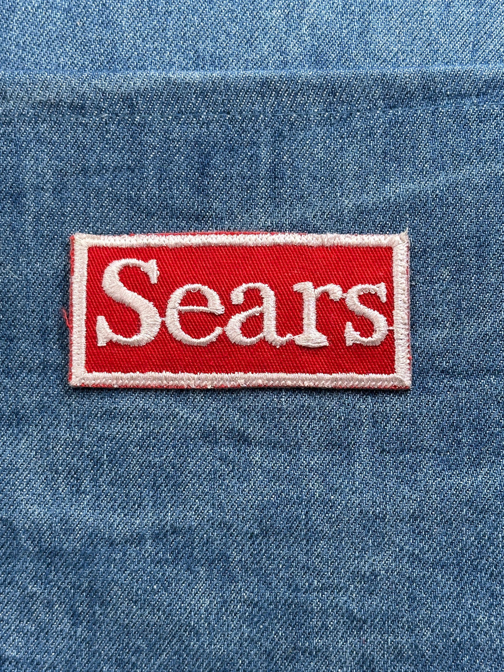 Sears Patch: Red & White Logo - Vintage Retail Accessory