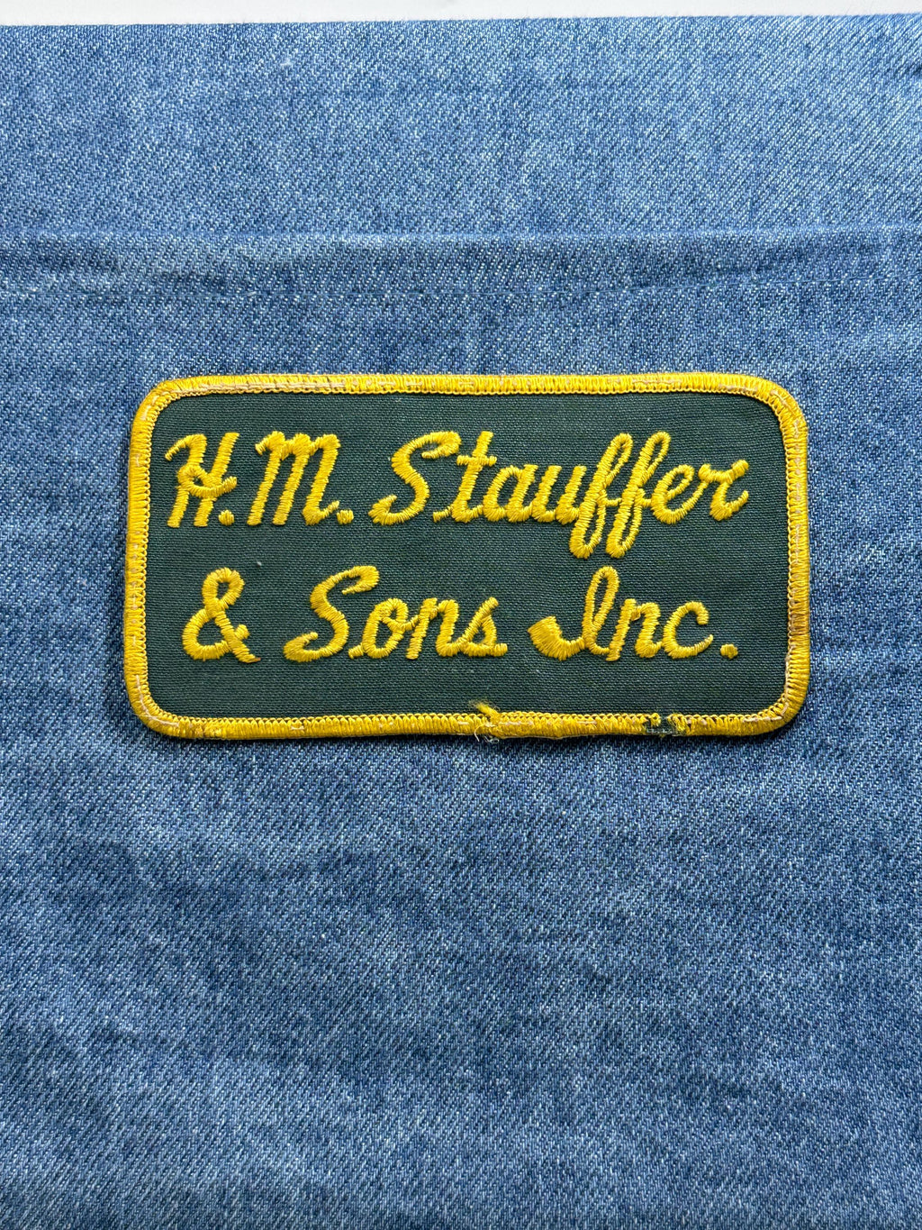 H.M. Stauffer & Sons Collectable Patch: Green Script - Company