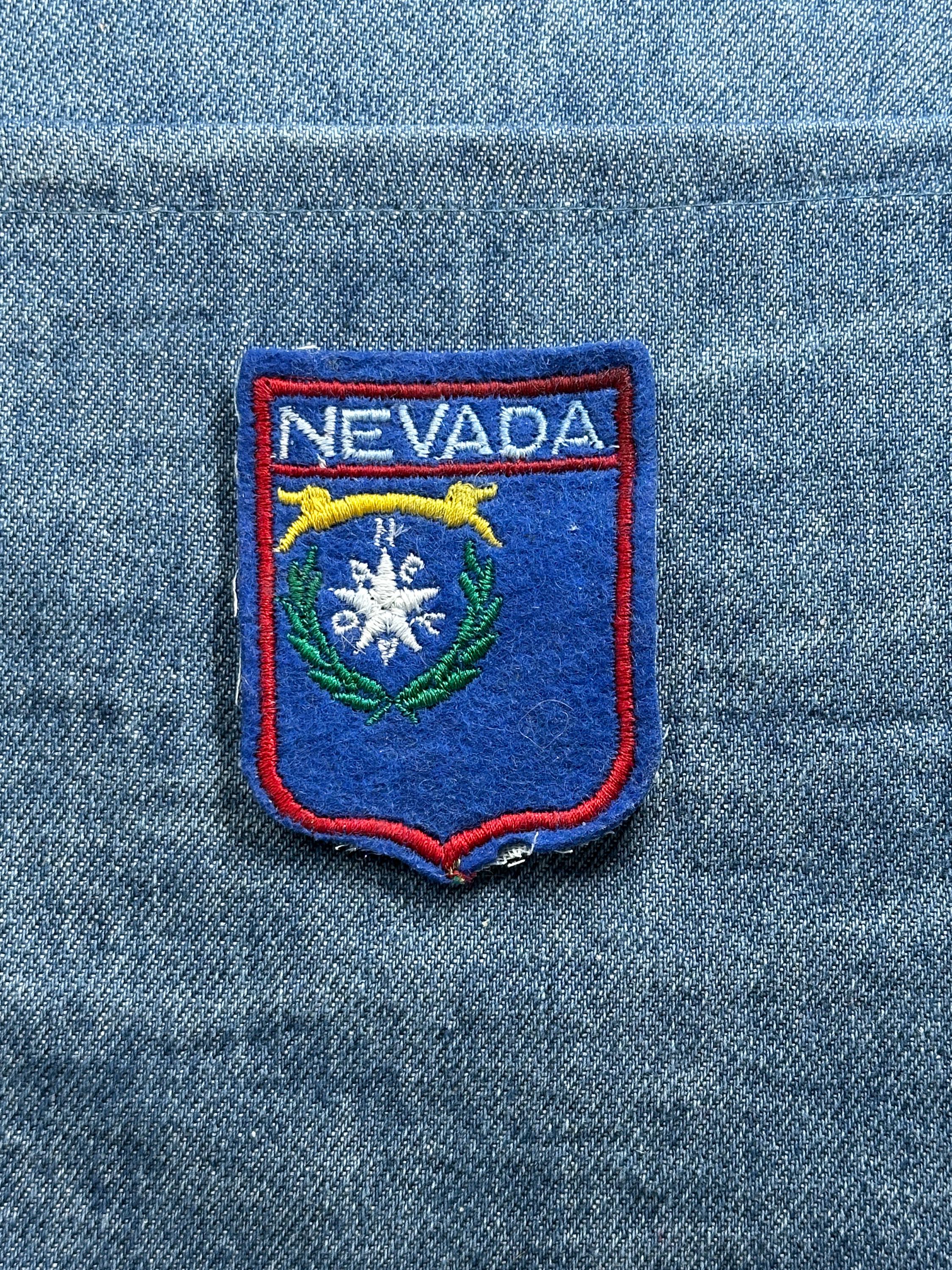 Nevada State Collectable Patch: Blue Shield - Travel Souvenir Accessory