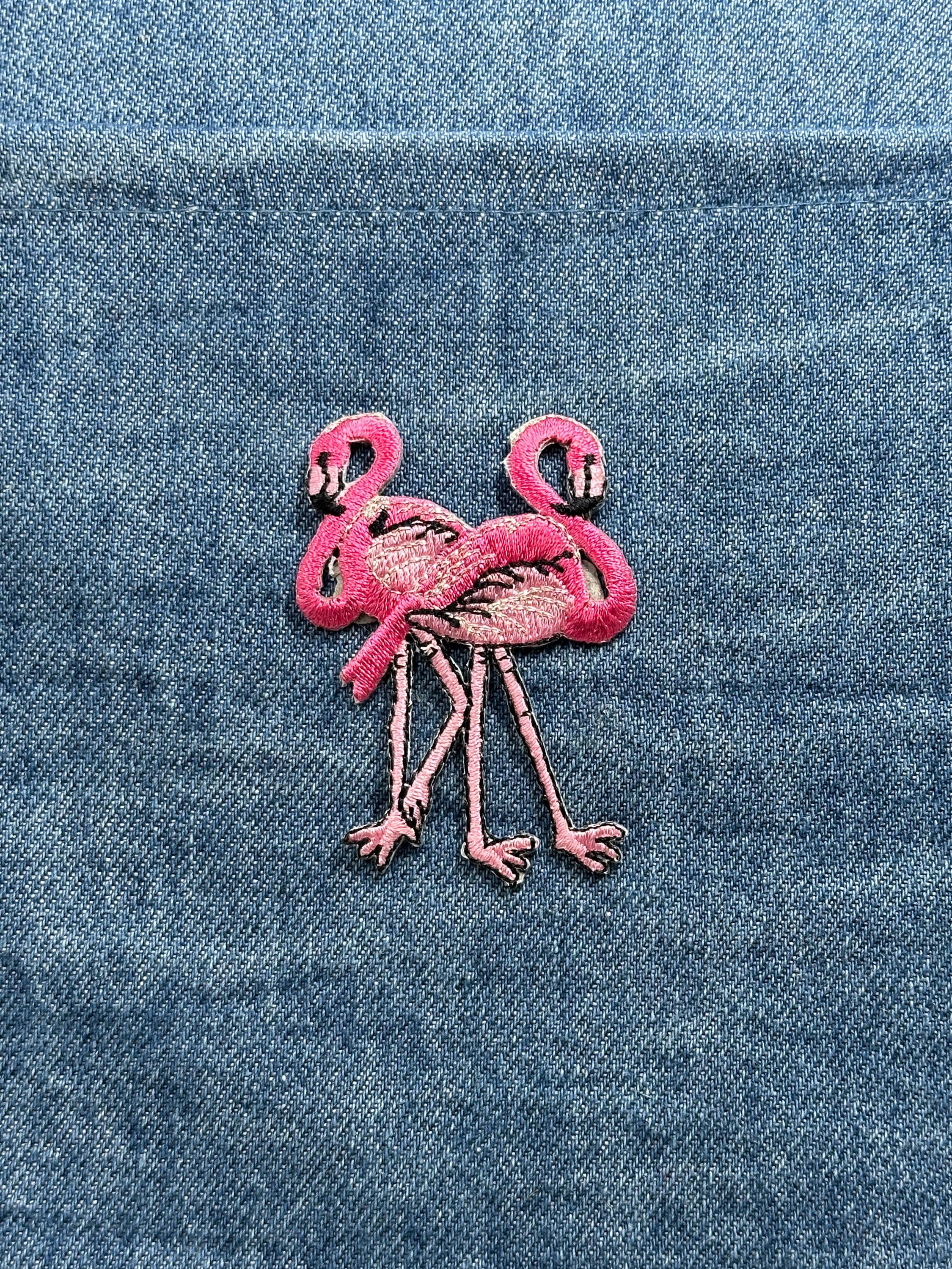 Pink Flamingo Patch: Bright Tropical - Retro Accessory