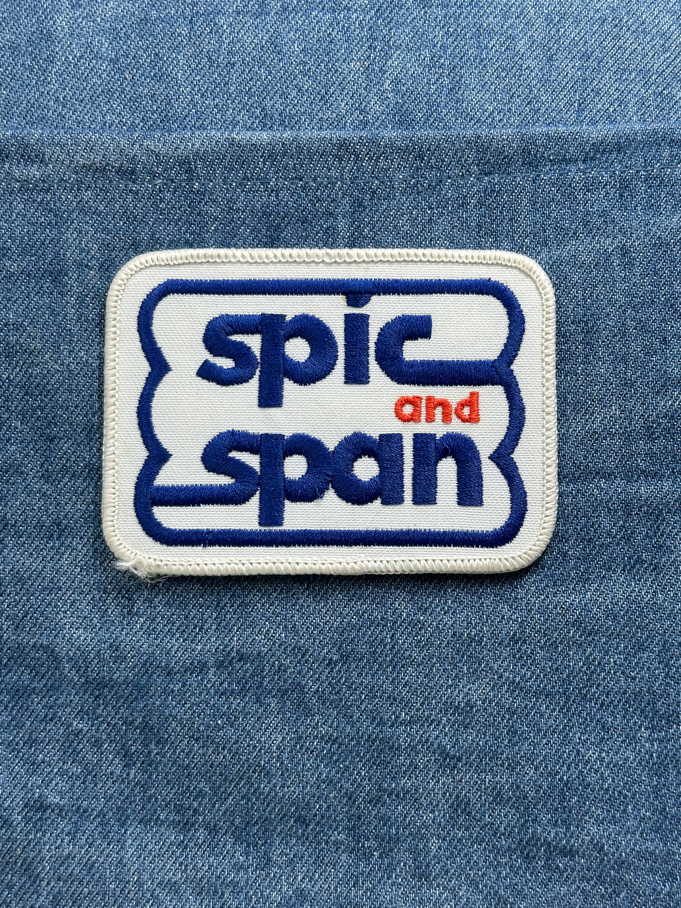 Spic and Span Collectable Patch: Blue White Logo - Retro Cleaning Accessory