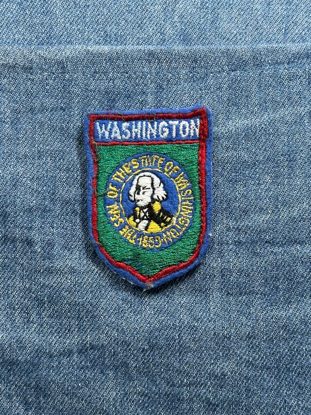 Washington State Collectable Patch: Shield Colorful - Evergreen Souvenir Accessory