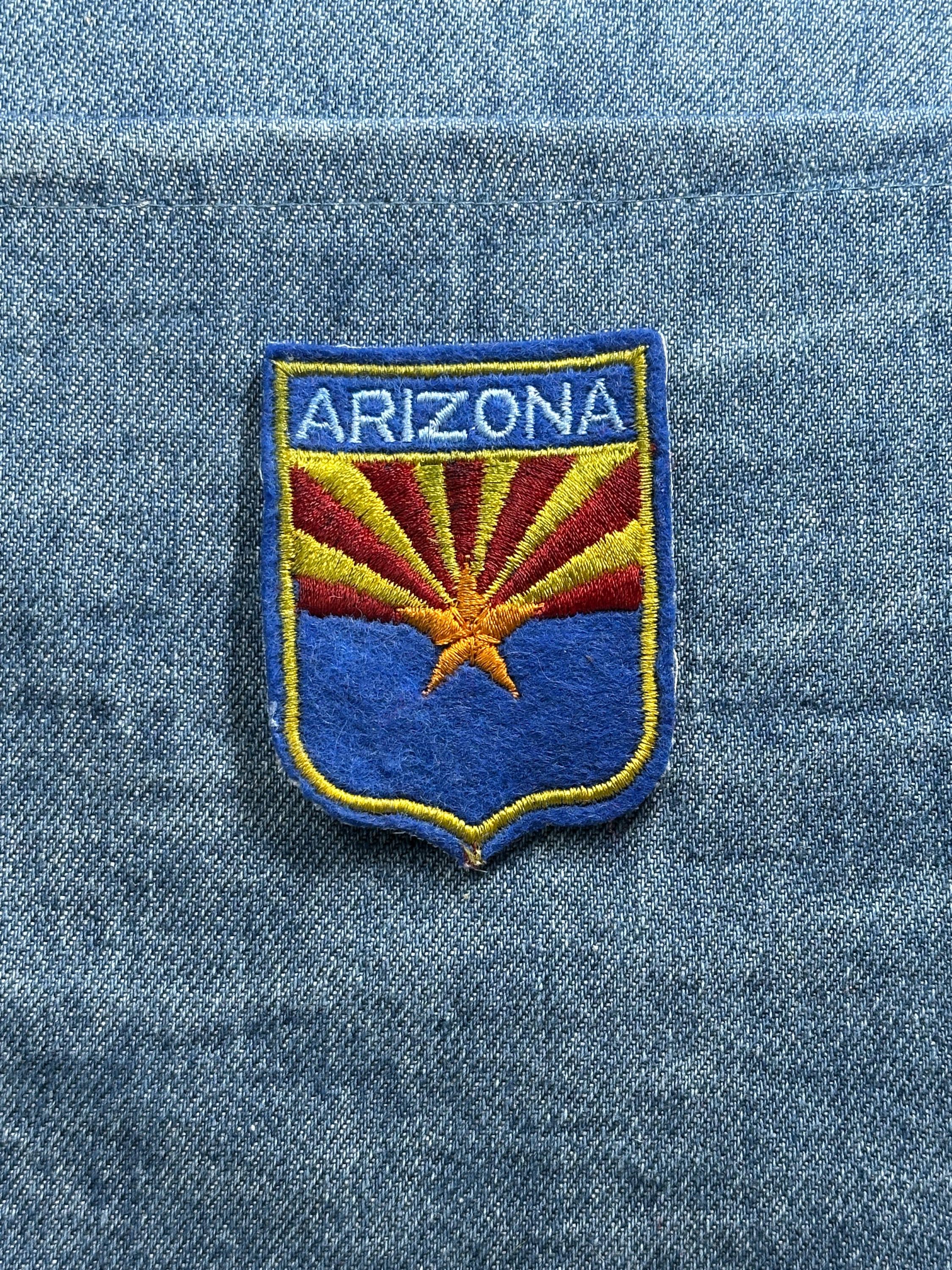 Arizona State Flag Collectable Patch: Blue Shield - Patriotic Accessory
