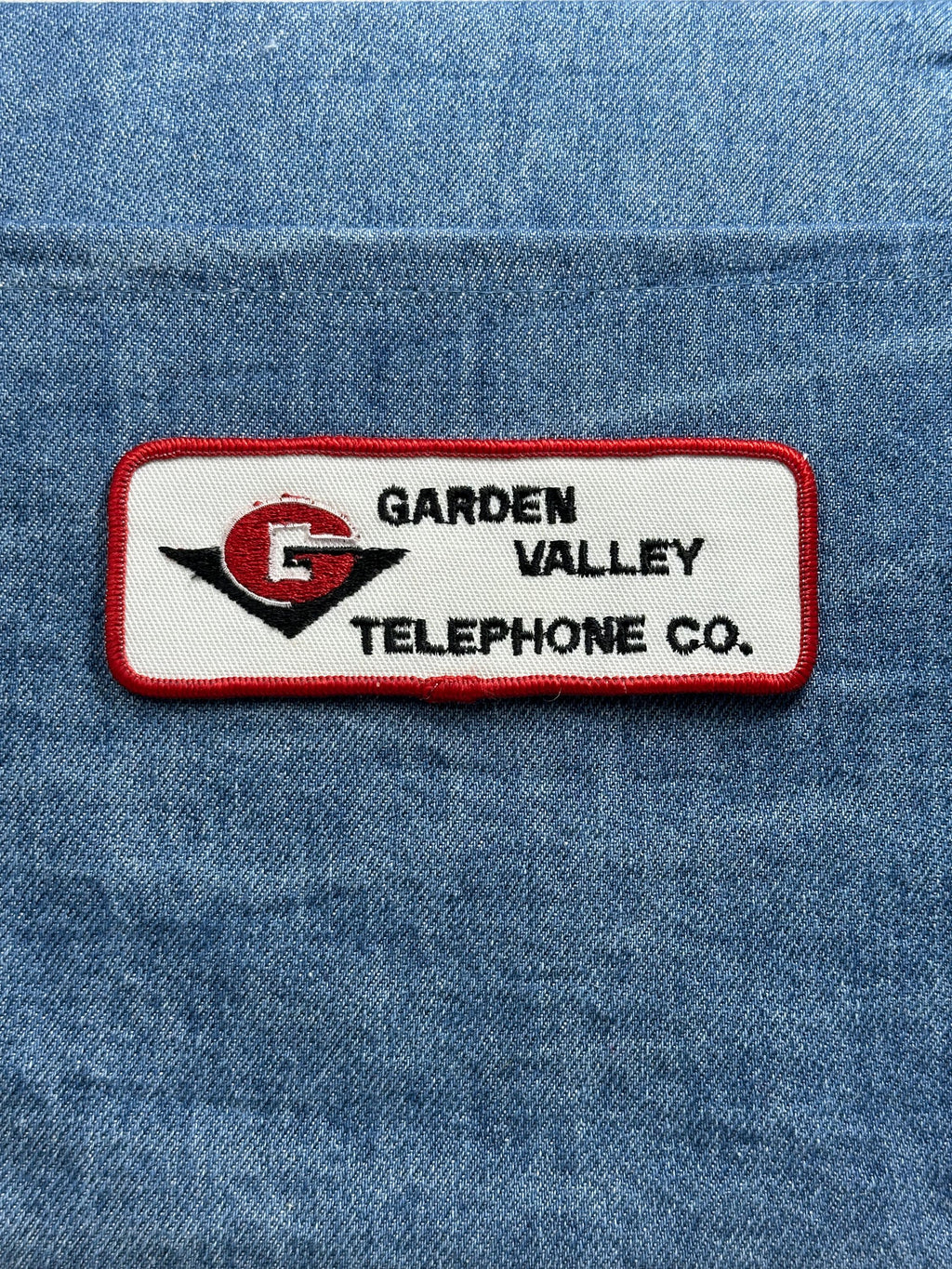 Garden Valley Telephone Co Collectable Patch: Red Border - Utility Accessory