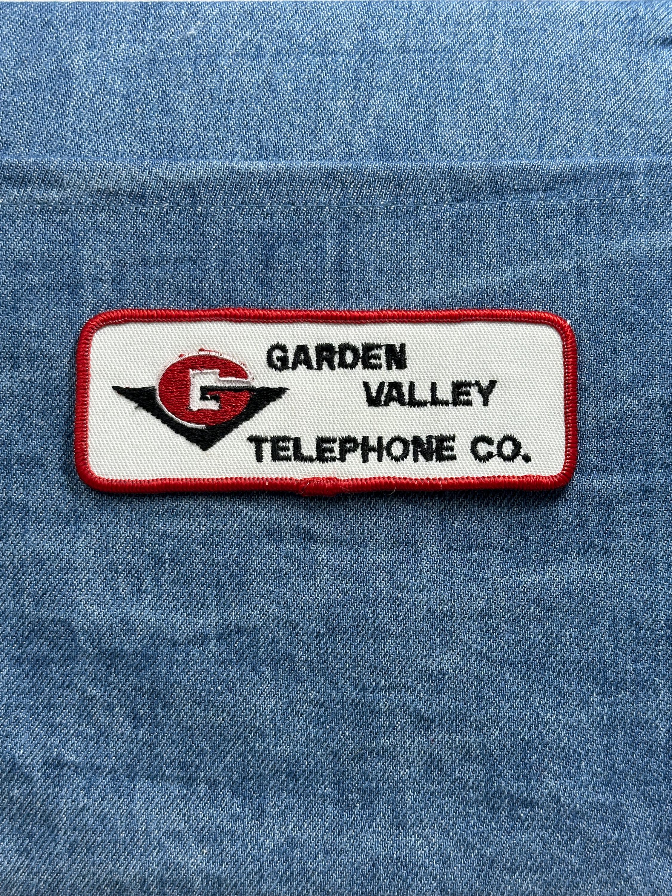 Garden Valley Telephone Co Collectable Patch: Red Border - Utility Accessory