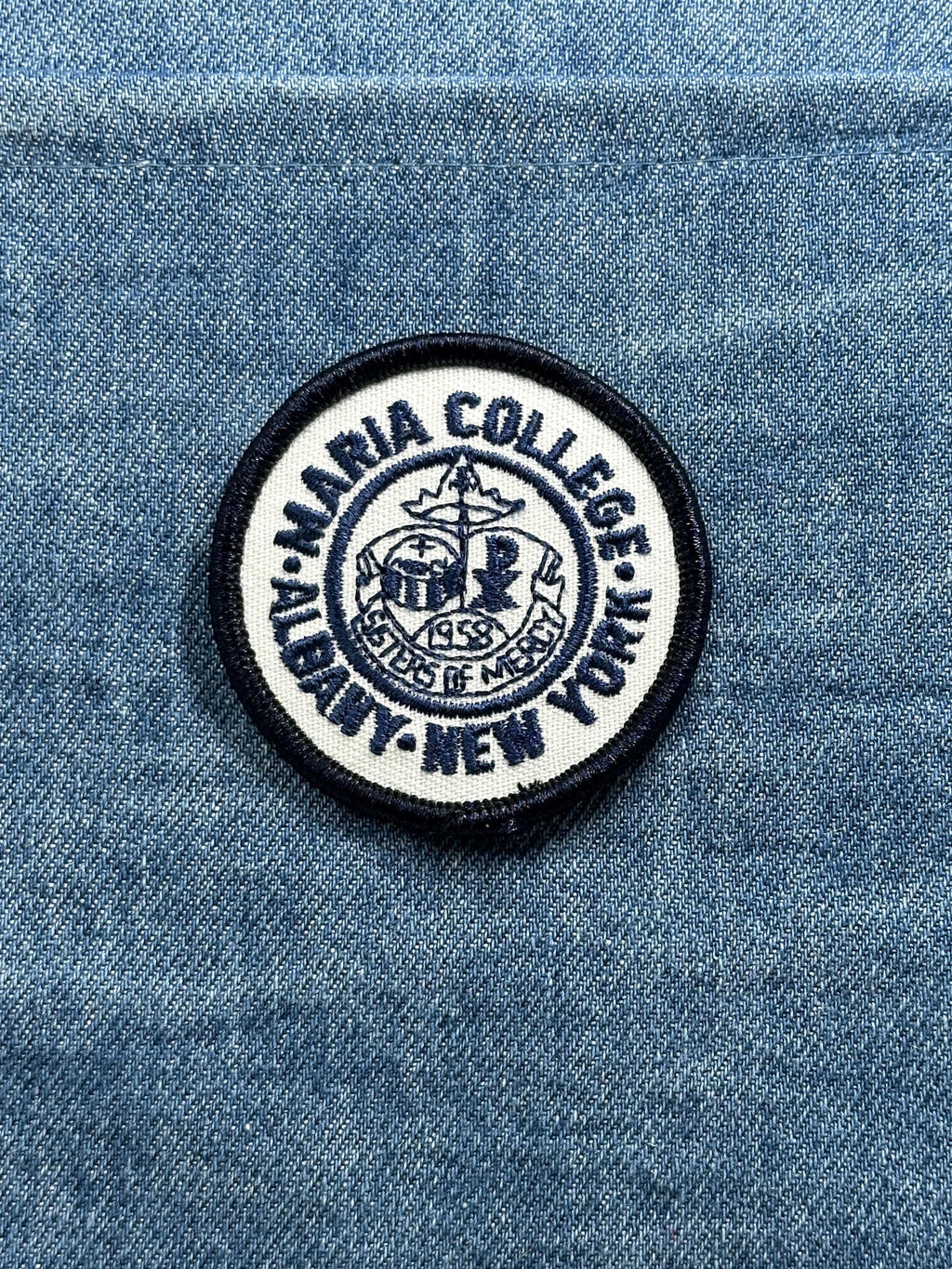 St. Maria College Collectable Patch: Blue & White Seal - NY Accessory