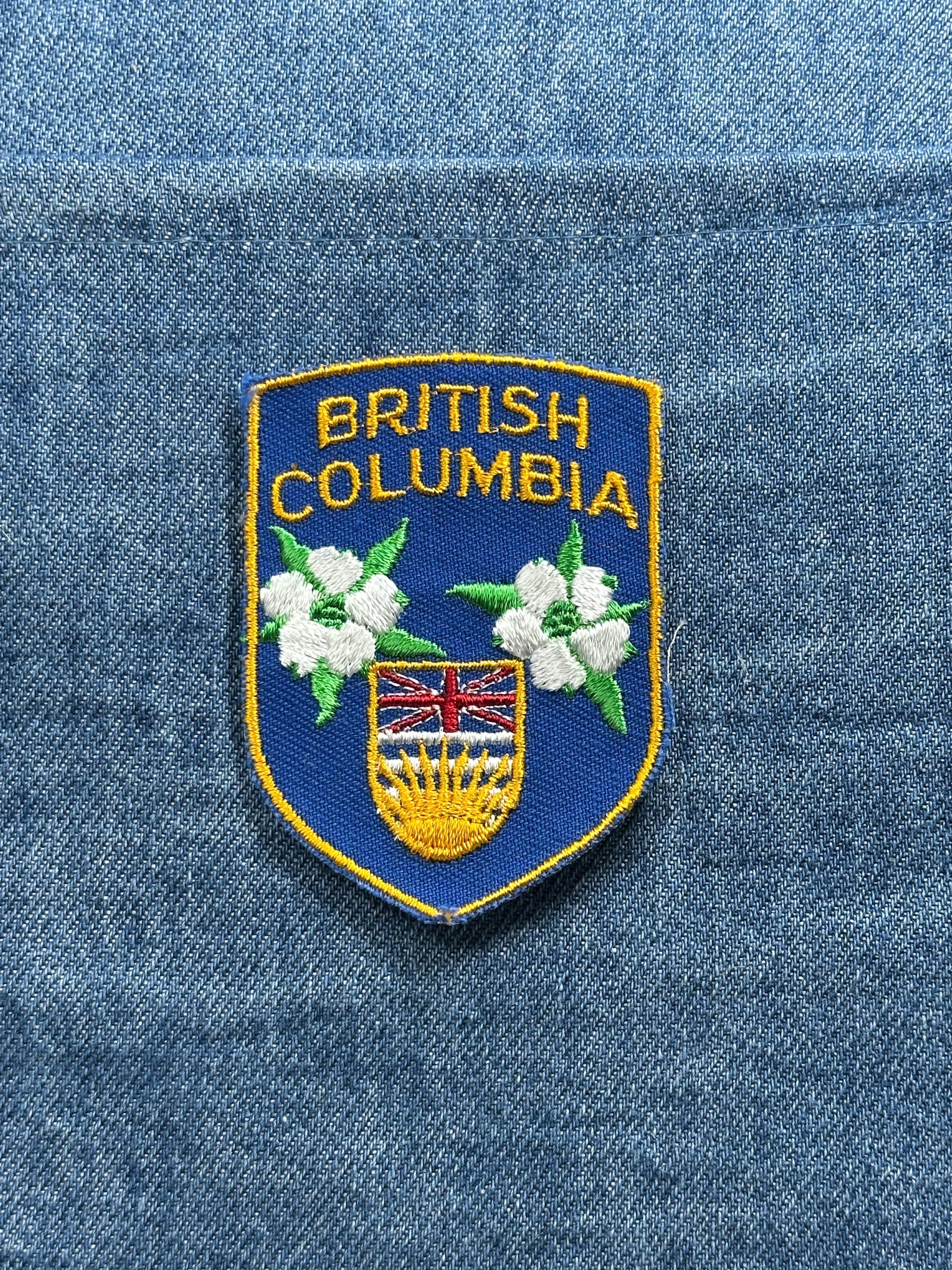 British Columbia Patch: Blue Shield Crest - Canada Souvenir Accessory