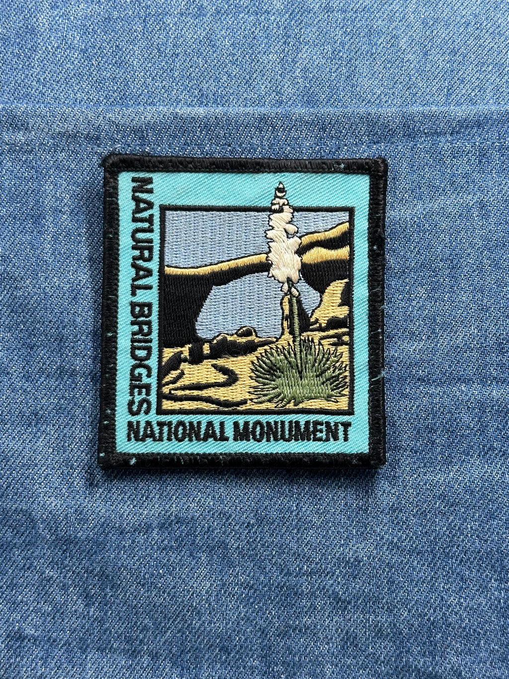 Natural Bridges Collectable Patch: Teal Scenic - National Park Accessory