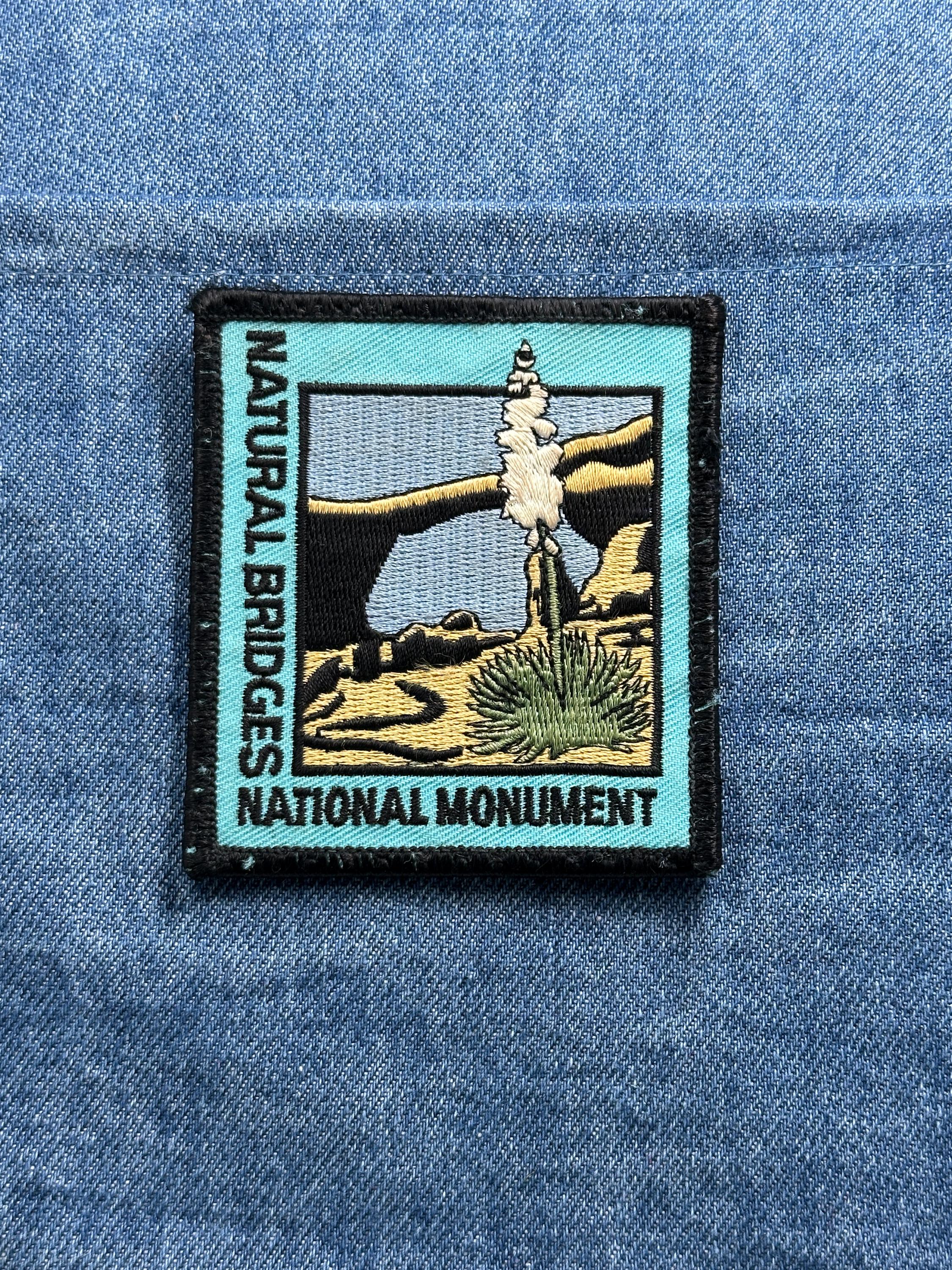 Natural Bridges Collectable Patch: Teal Scenic - National Park Accessory