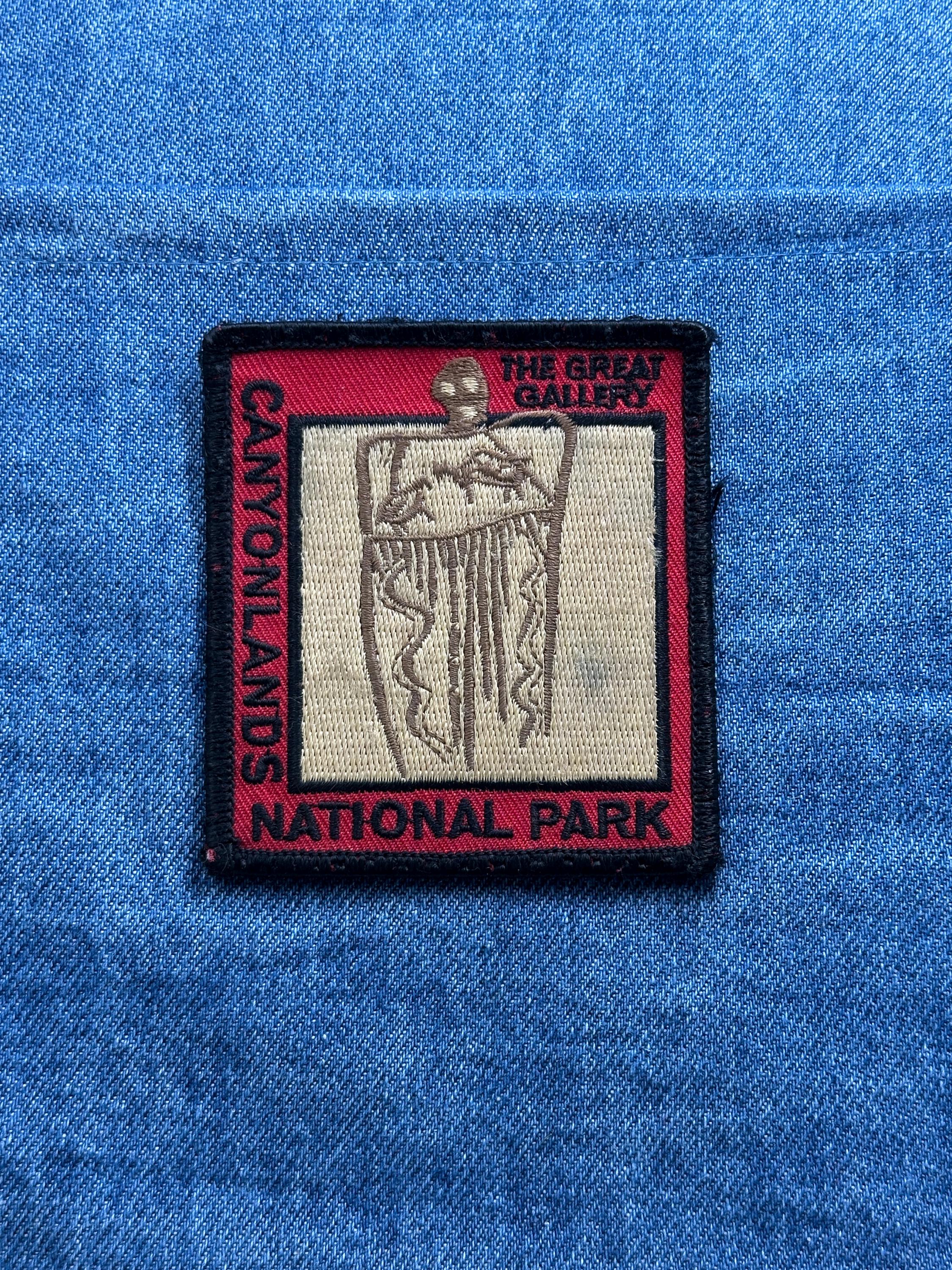 Canyonlands National Park Collectable Patch: Red Border - Travel Souvenir Accessory
