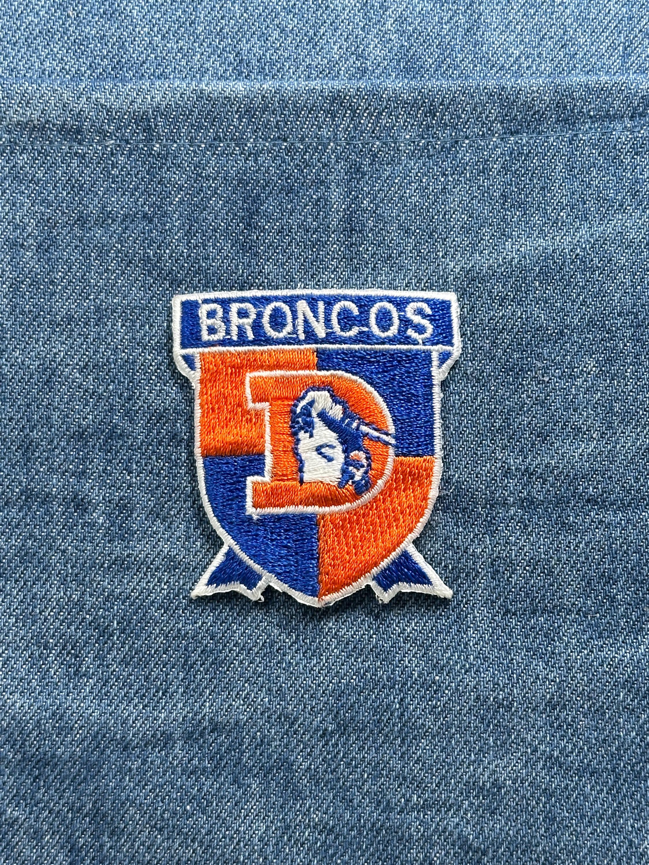 Denver Broncos Patch: Orange Blue Shield - NFL Football Accessory