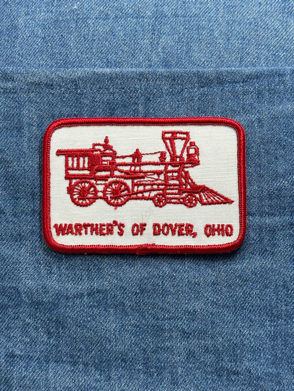 Warther’s Dover Ohio Collectable Patch: Red Train - Vintage Accessory