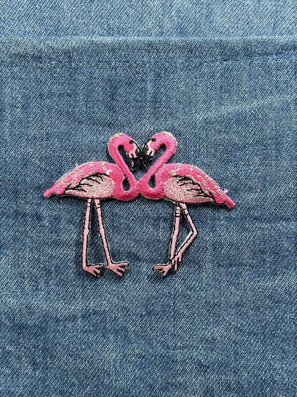 Pink Flamingos Patch: Bright Tropical - Retro Accessory