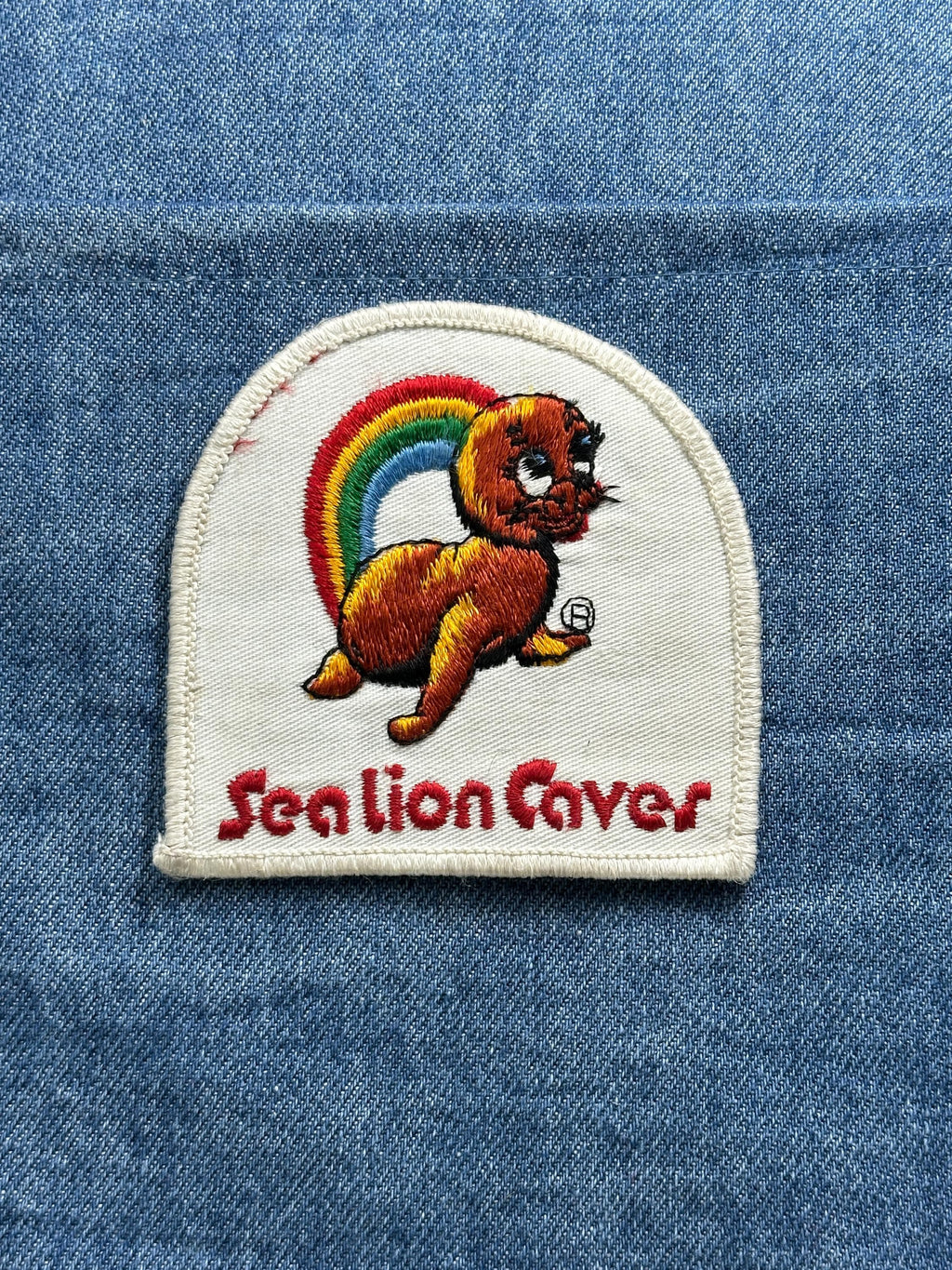 Vintage Sea Lion Caves: Rainbow Sea Lion - Coastal Travel Badge