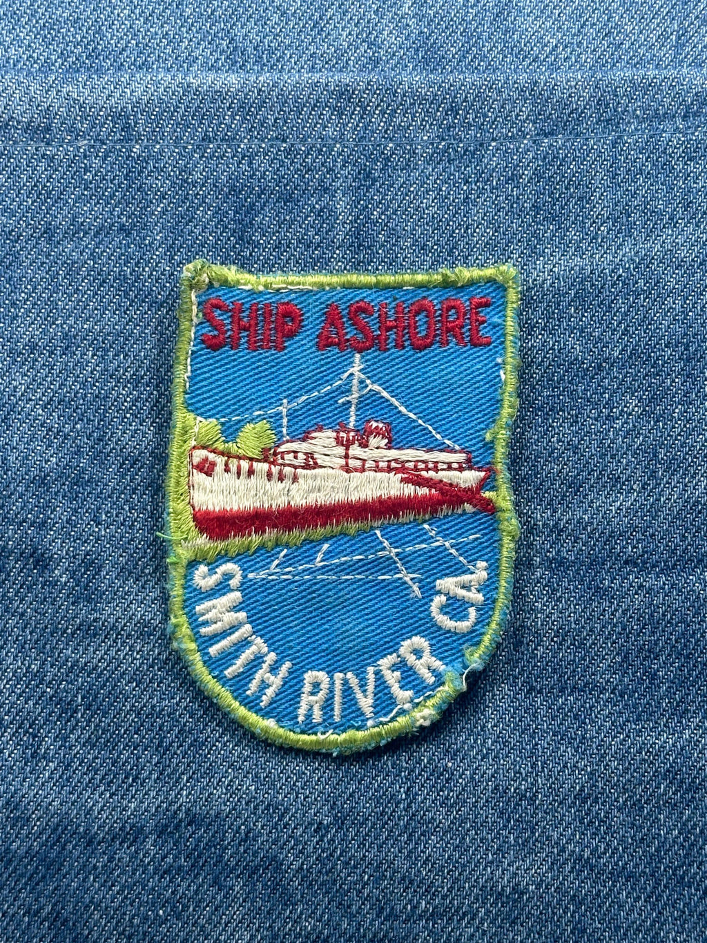 Ship Ashore Collectable Patch: Blue Nautical - Marina Accessory