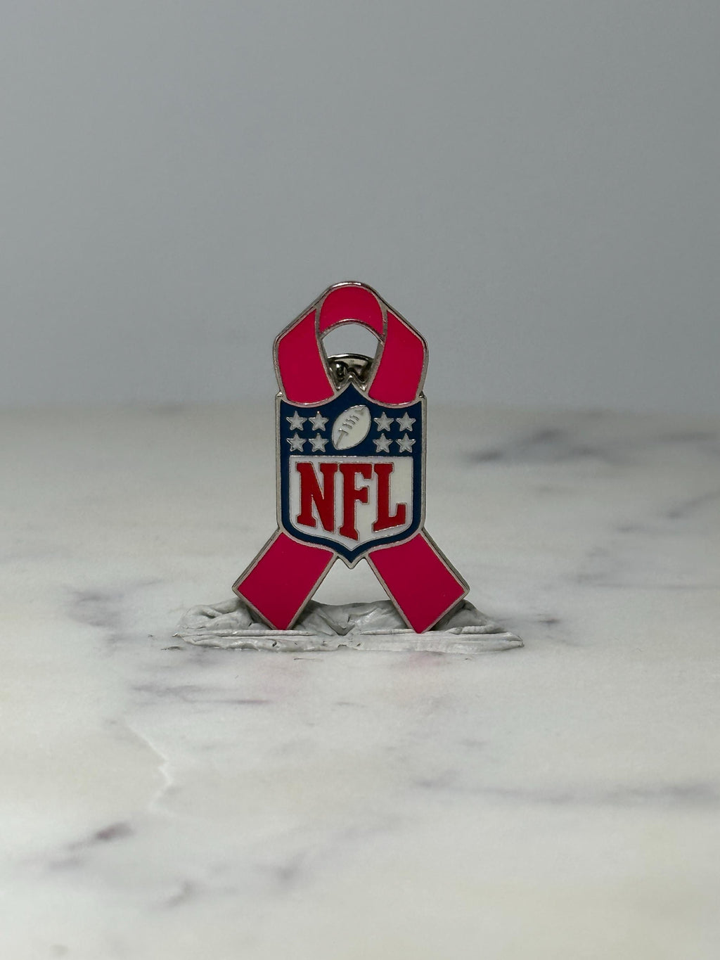 Vintage NFL Breast Cancer Pin: Pink Enamel - 2000s Sports