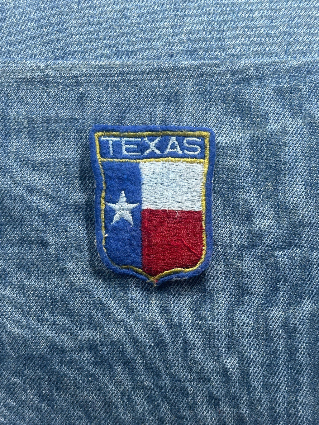 Texas State Flag Collectable Patch: Shield Style - Vintage Accessory
