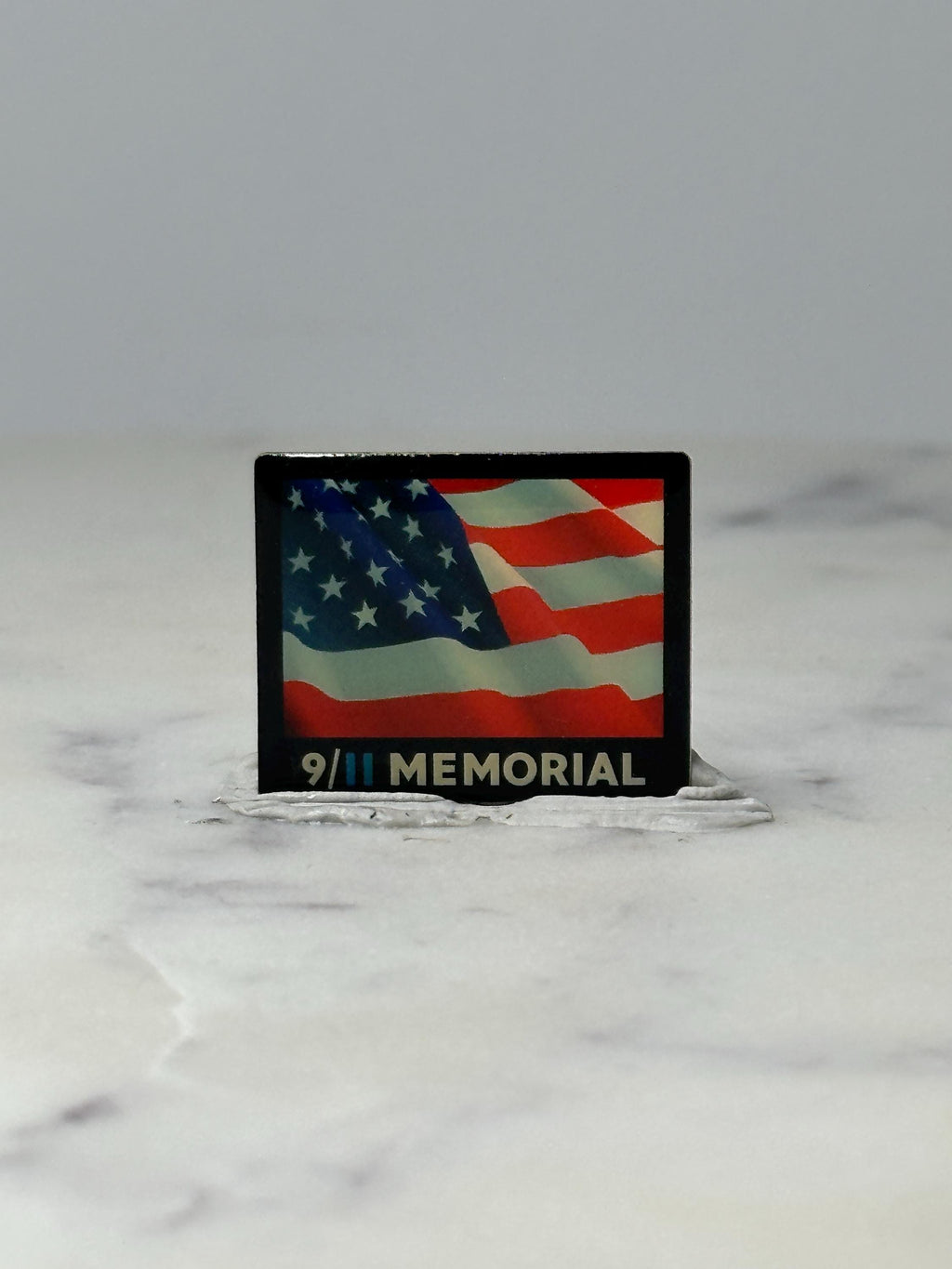 Vintage 9 11 Memorial Flag Lapel Pin: Enamel Finish - Patriotic Accessory