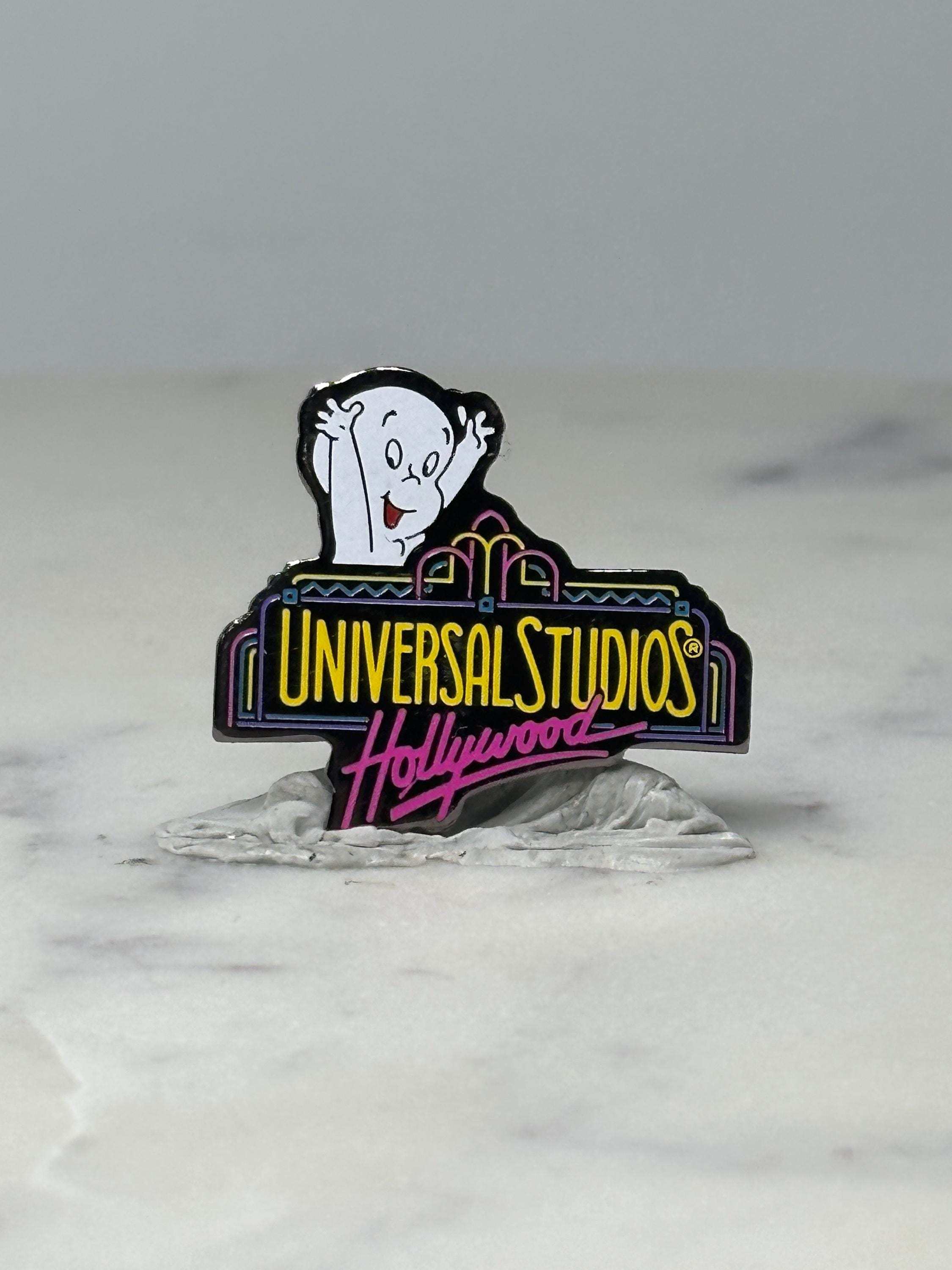 Vintage Casper Universal Studios Pin: Neon Enamel - 1990s Theme Park