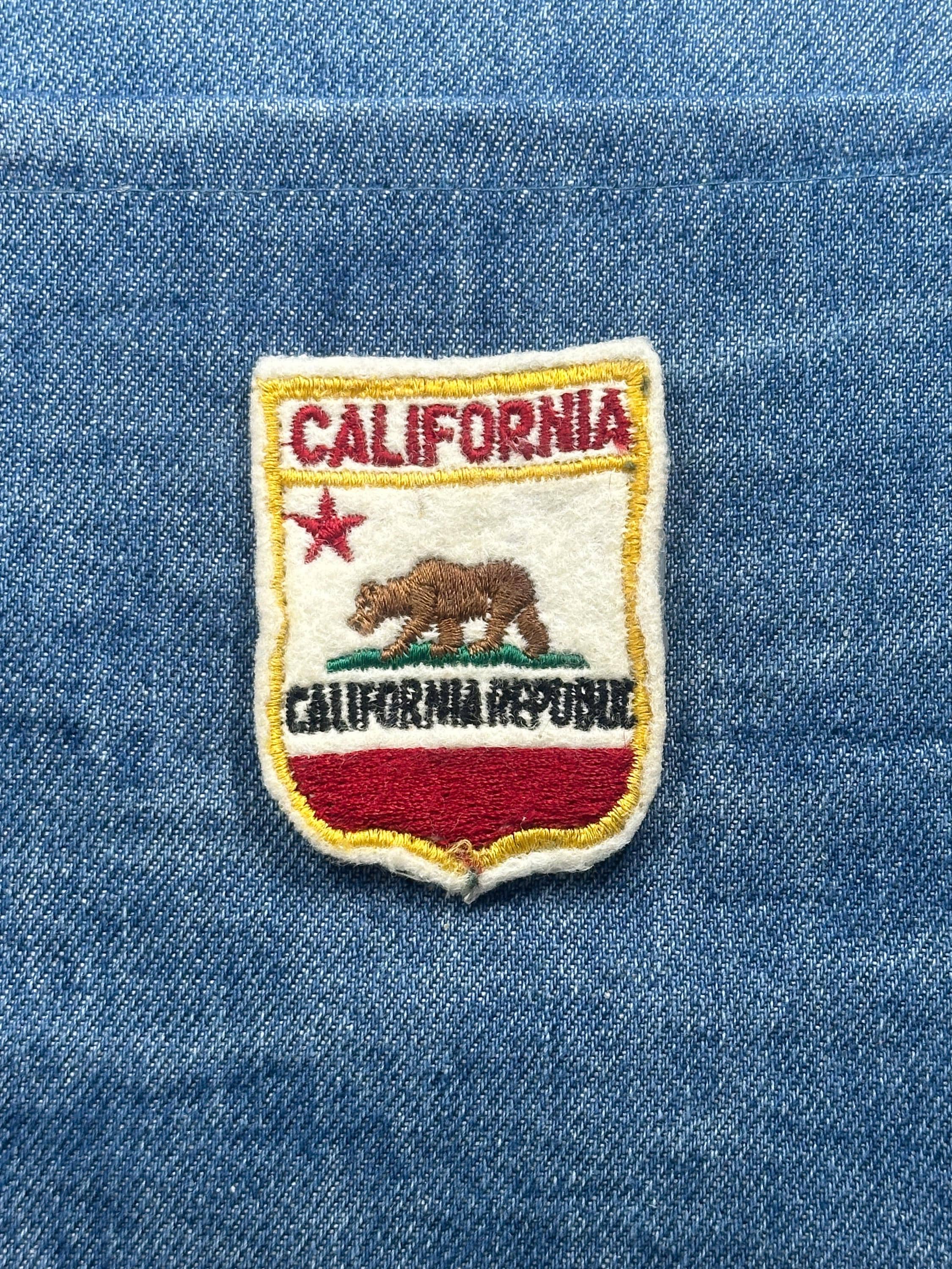 California State Flag Collectable Patch: Shield Felt - Souvenir