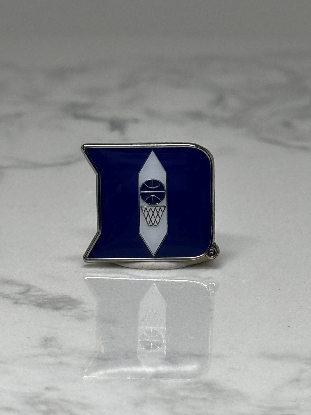 Vintage Duke Blue Devils Letter D Pin: Blue Enamel - College Sports Accessory
