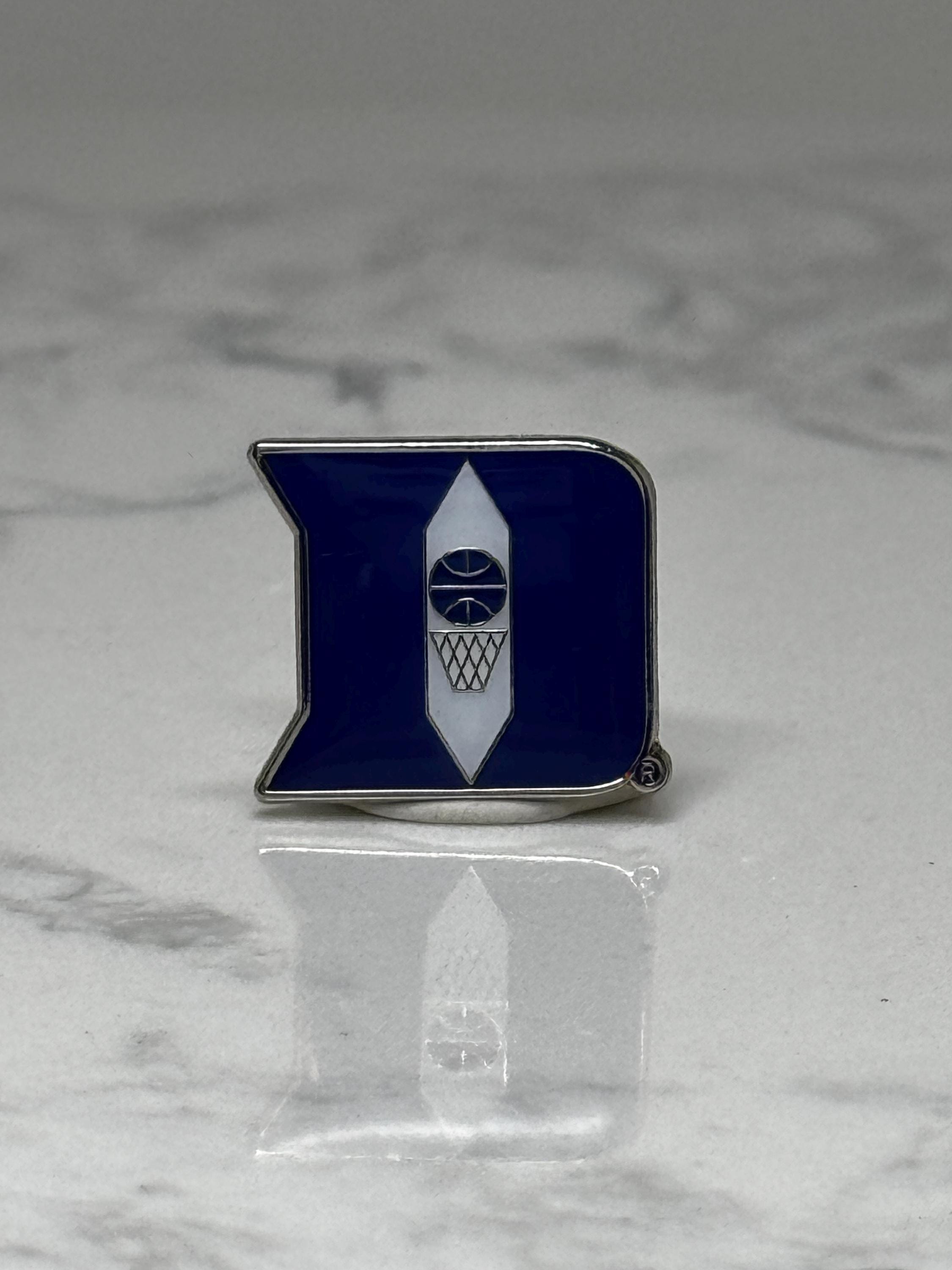 Vintage Duke Blue Devils Letter D Pin: Blue Enamel - College Sports Accessory