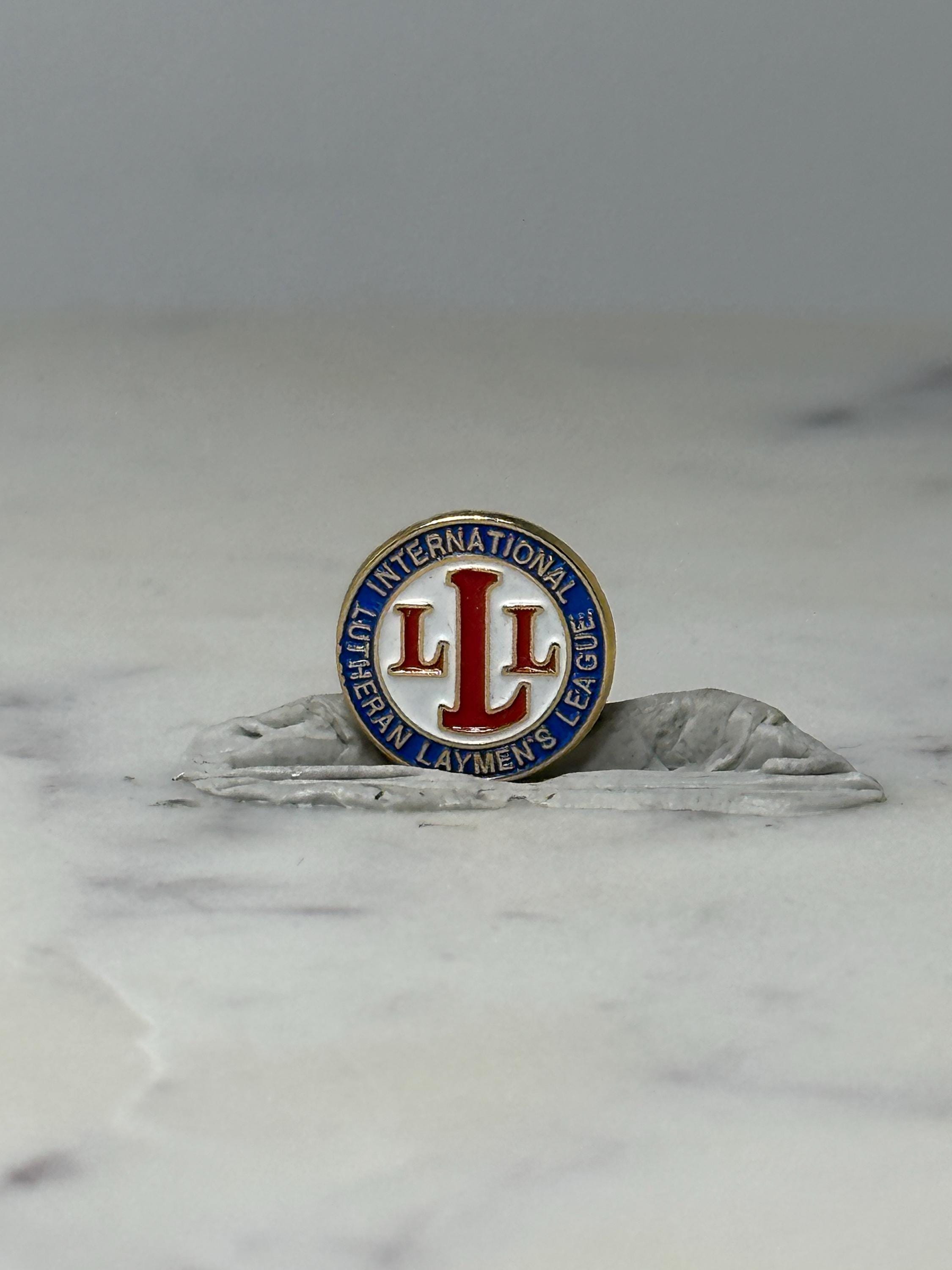 Vintage International Lutheran Laymen’s League Lapel Pin, LLL Christian Organization Pin, Religious Service Club Collectible